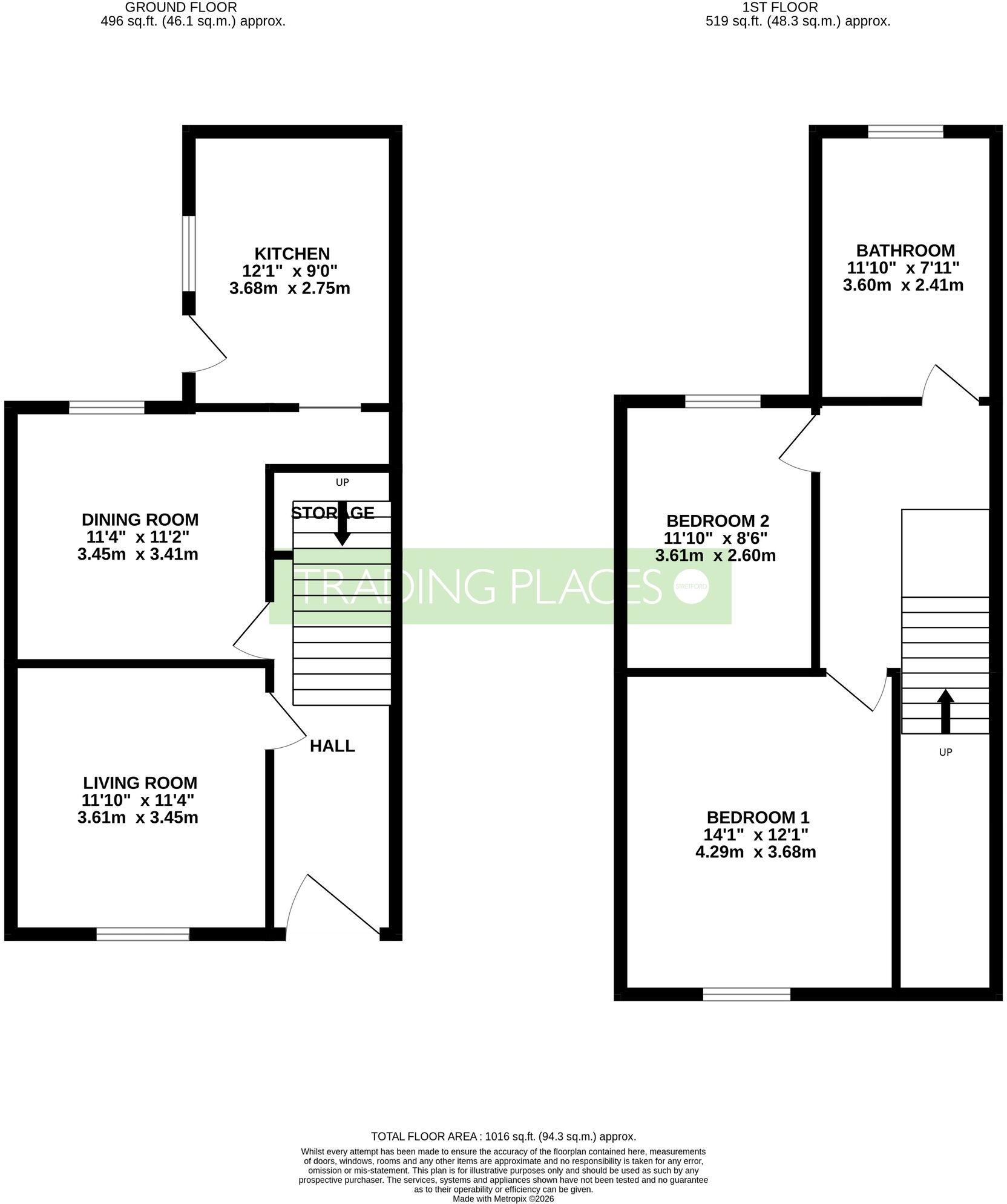 School Road, Stretford, M32 floorplan