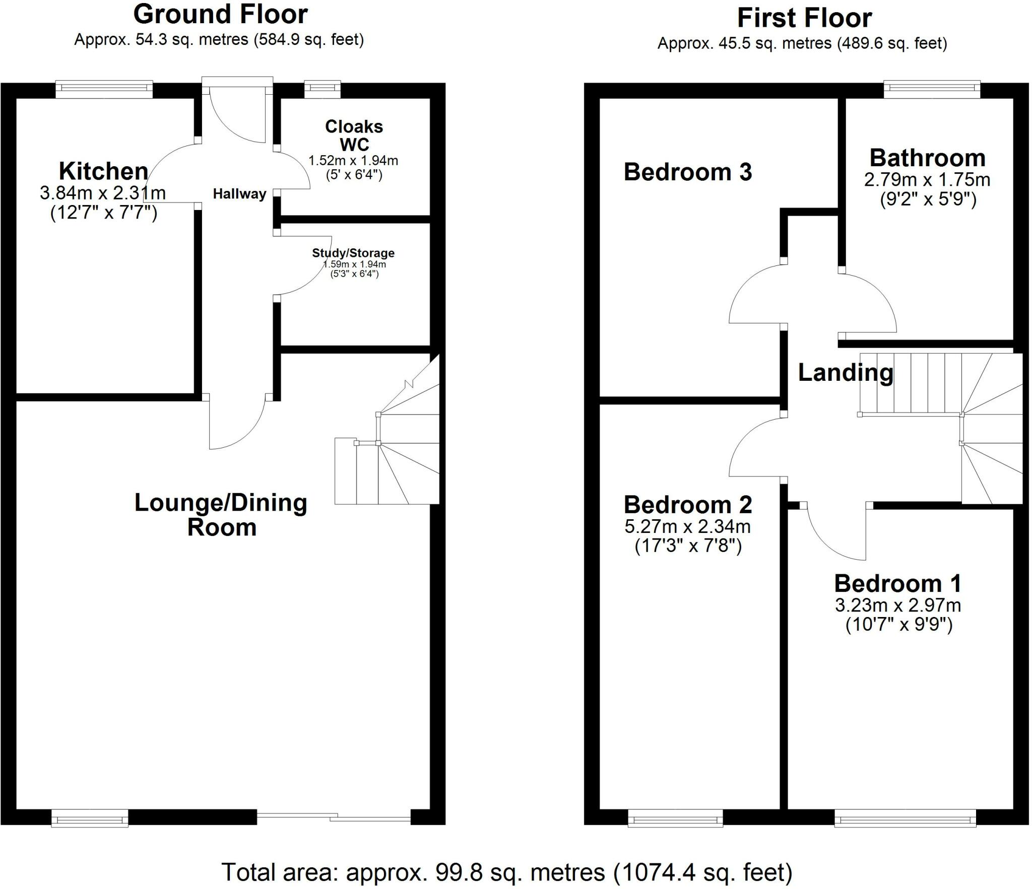 Axminster Close, Cramlington, Northumberland, NE23 floorplan