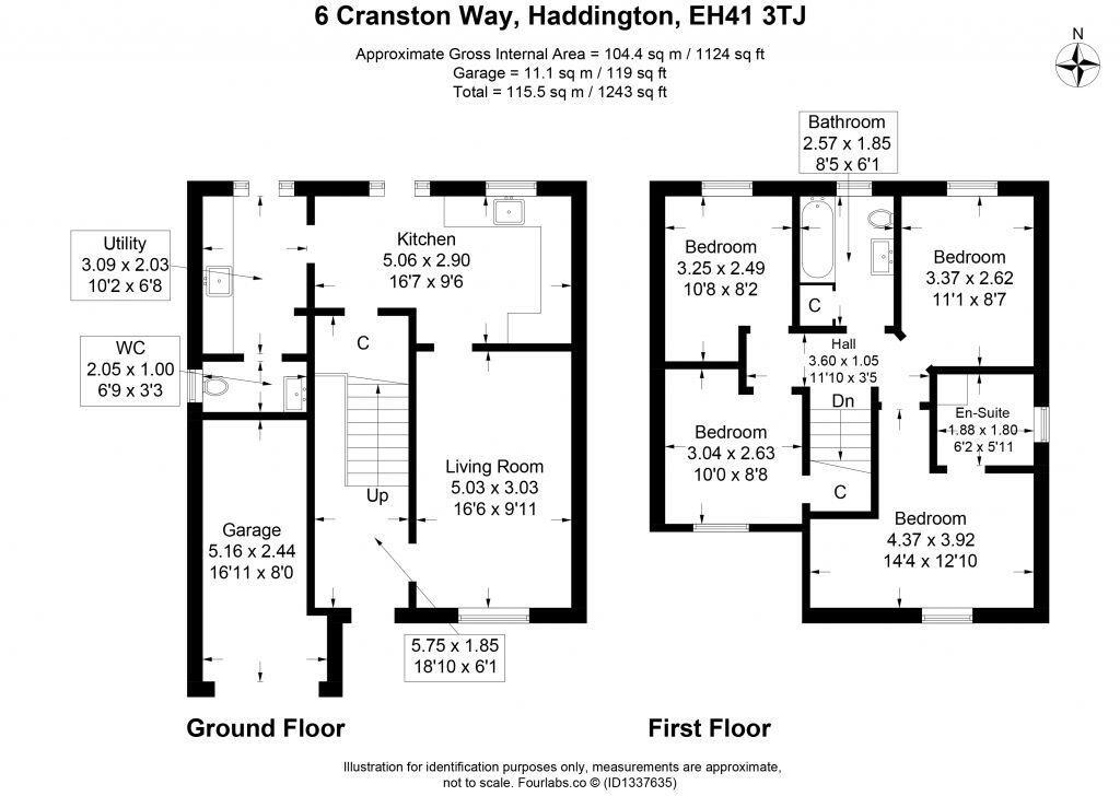 6 Cranston Way, Haddington, EH41 3TJ floorplan
