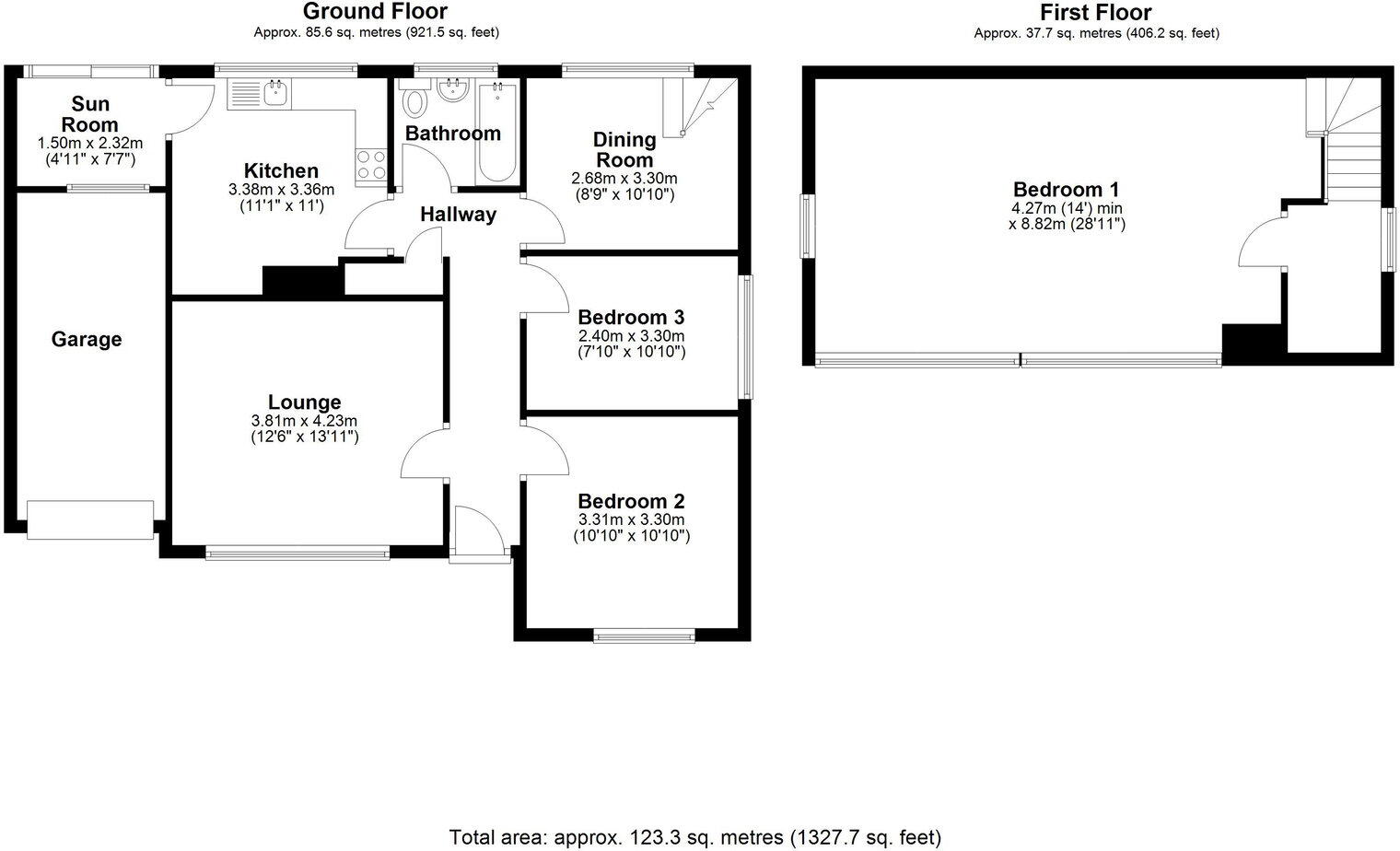 112 Broad Park Road, Bere Alston, Yelverton, PL20 7DX floorplan
