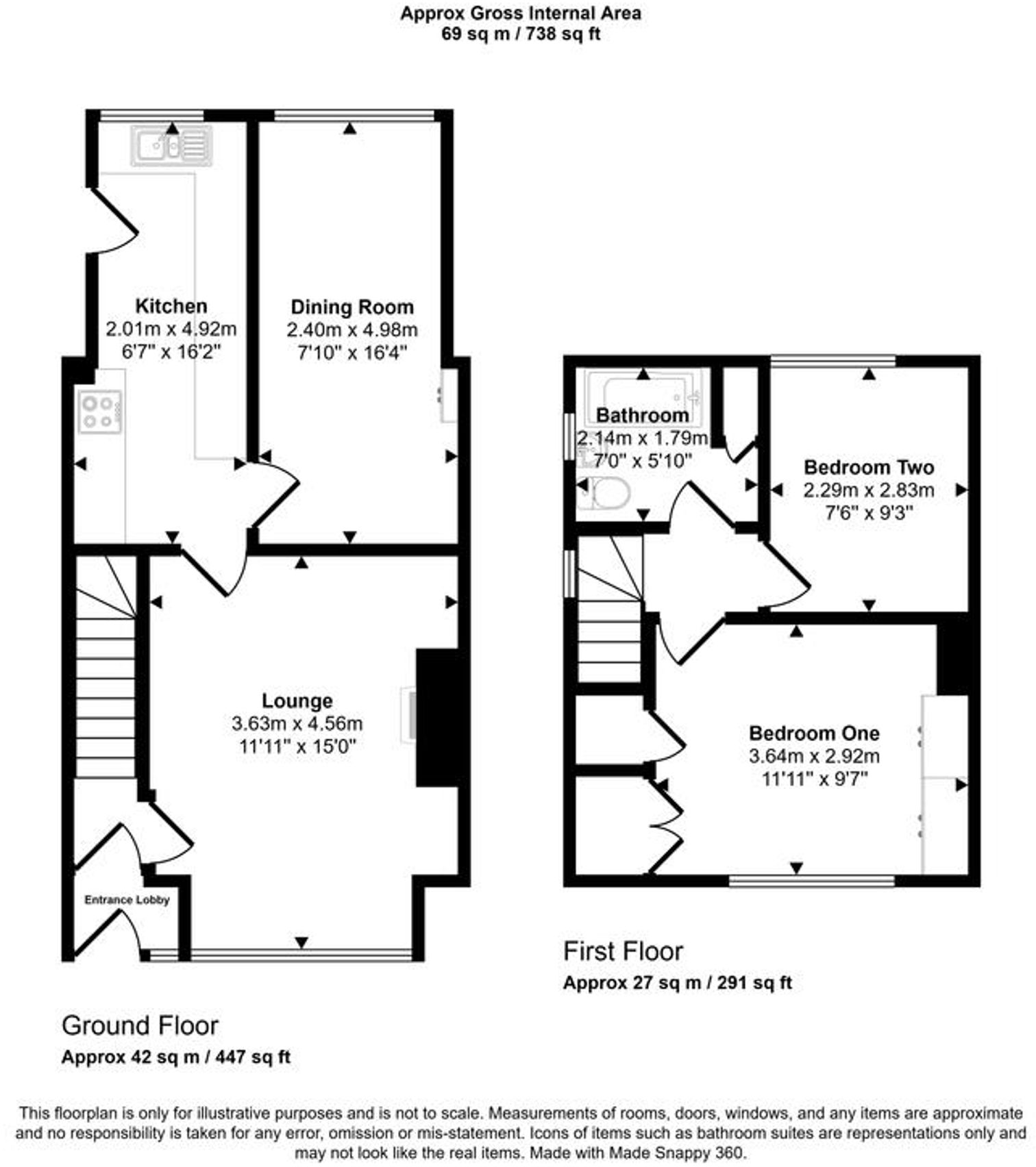 Meadway, Palmersville, NE12 floorplan
