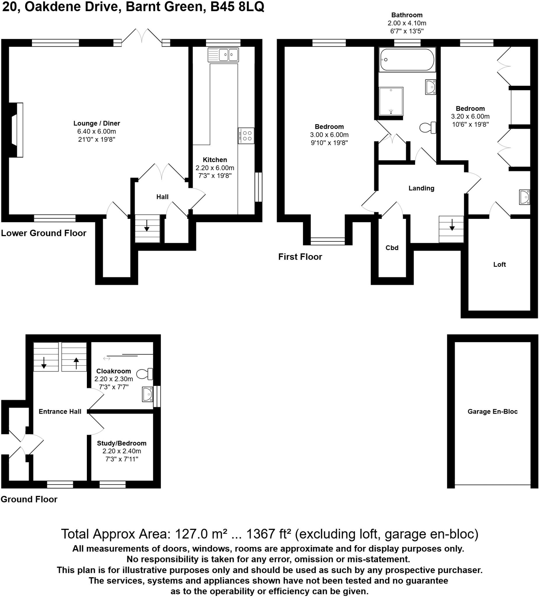 Oakdene Drive, Barnt Green, Birmingham, Worcestershire, B45 floorplan
