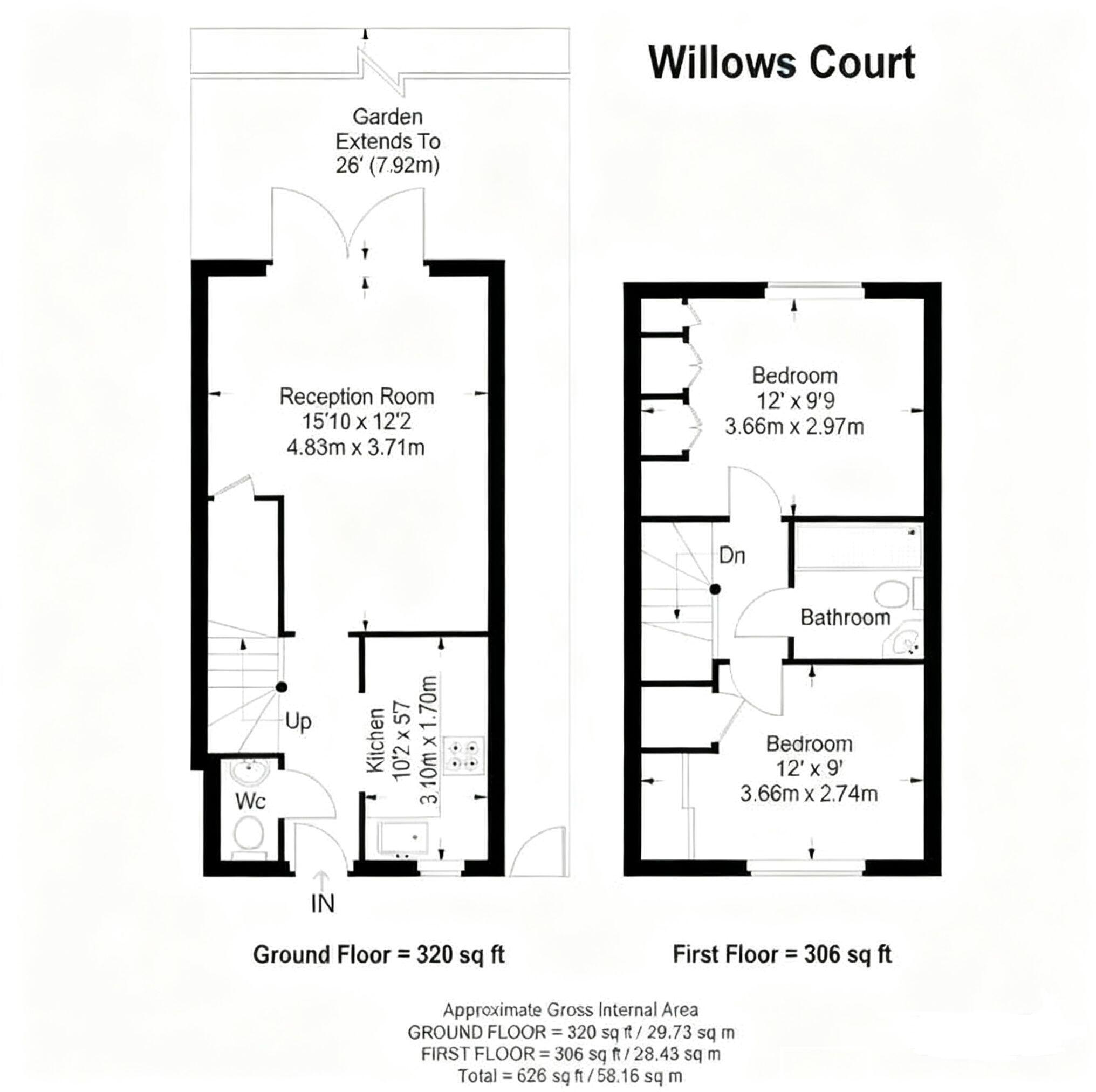 Willows Court,  Sir Cyril Black Way, London floorplan