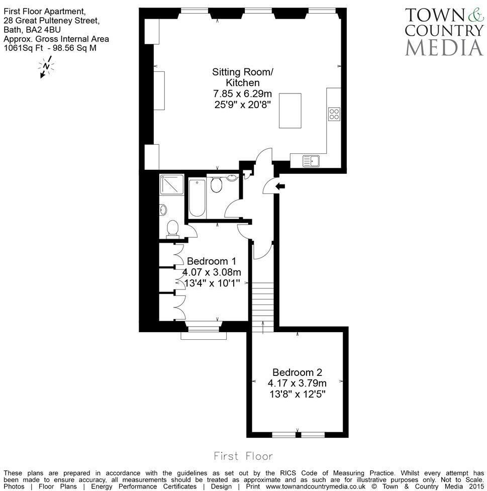 Great Pulteney Street, Bath, Somerset, BA2 floorplan