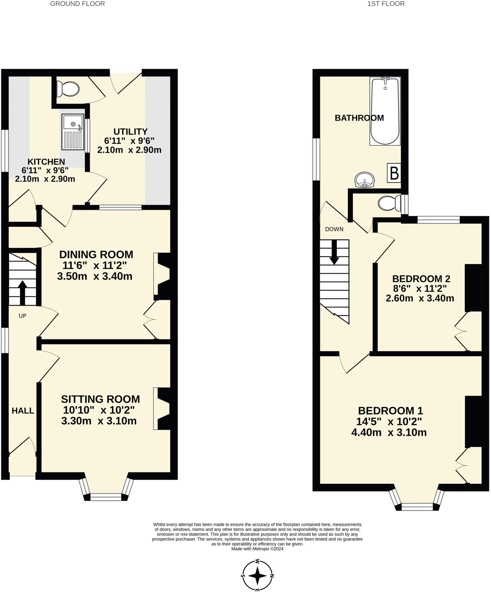 Lawn Vista, Sidmouth floorplan