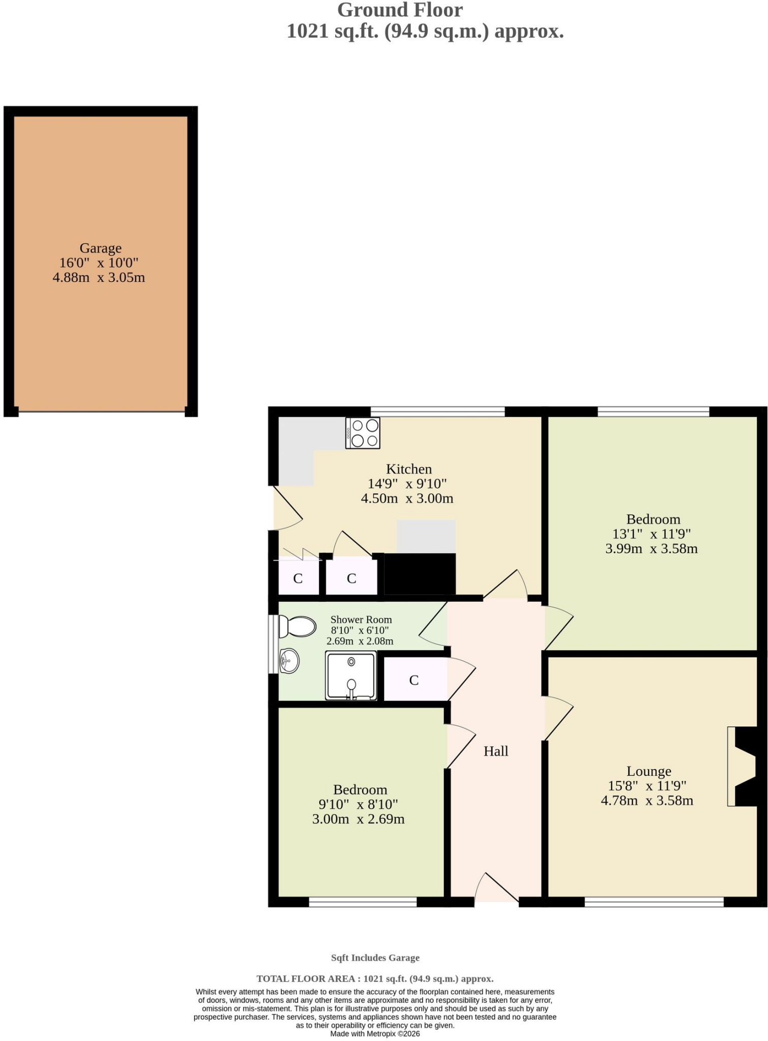 Yew Tree Close, Bradwell floorplan