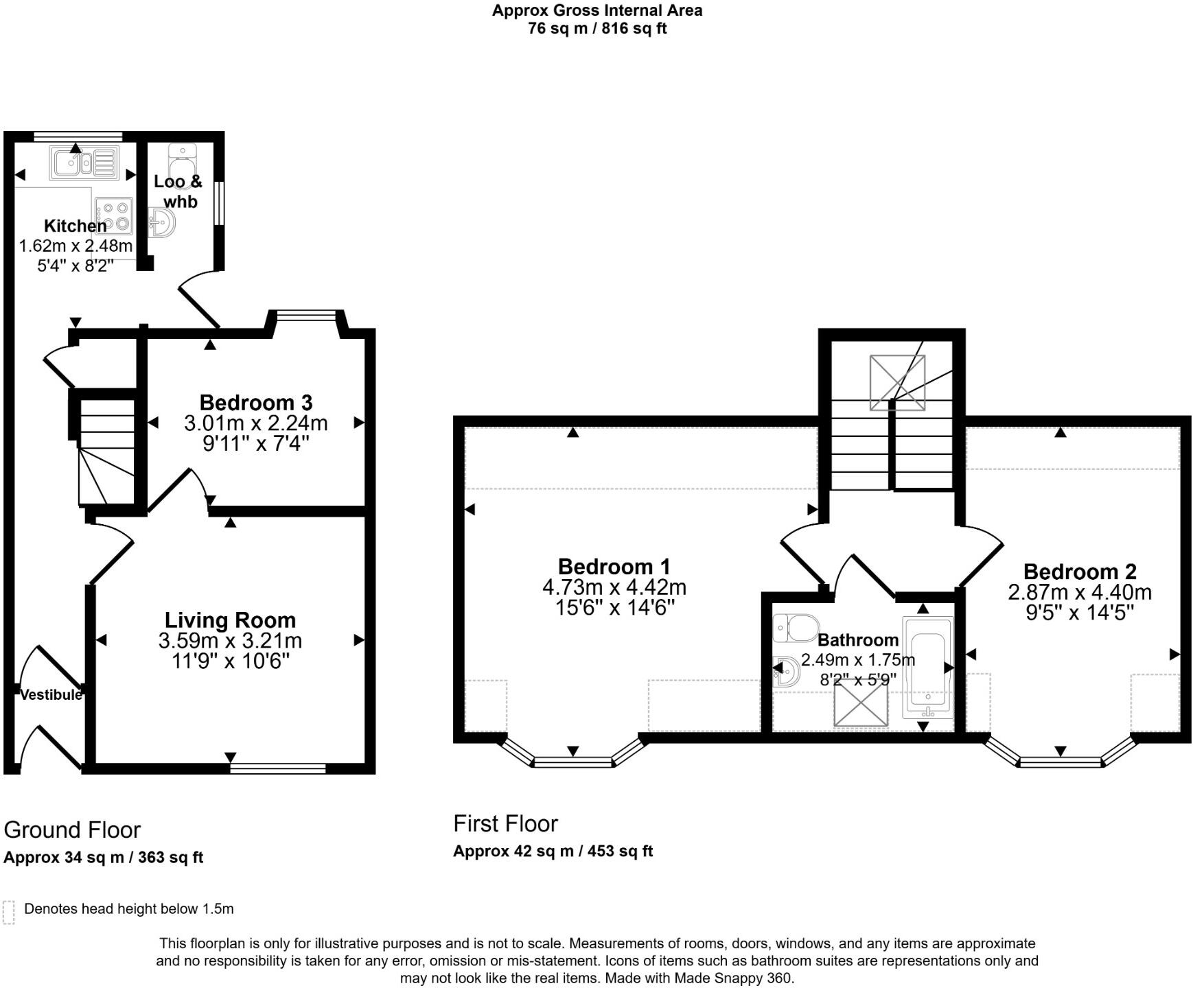 25 Kirkpatrick Street, Girvan, Ayrshire, KA26 0AD floorplan