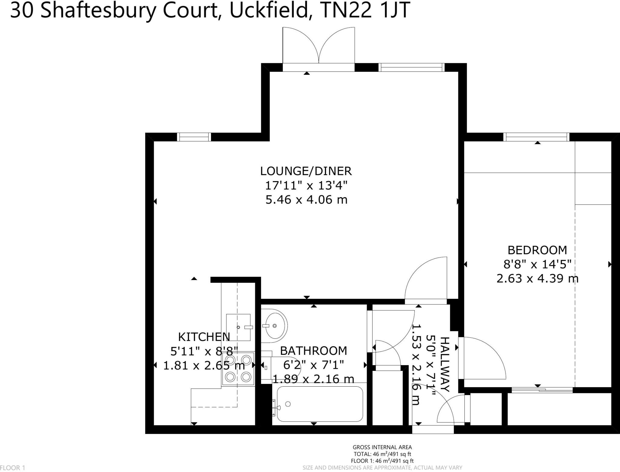 London Road, Uckfield, East Sussex, TN22 floorplan