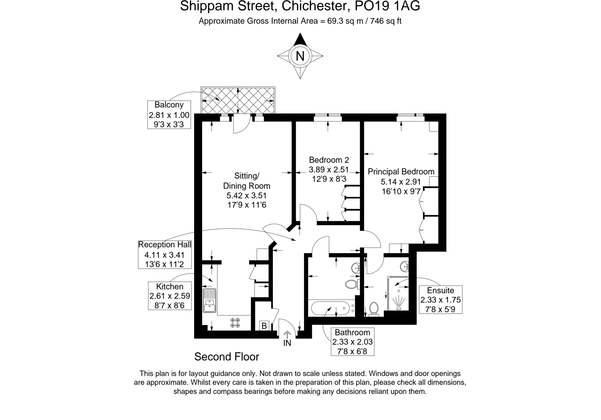 Shippam Street, Chichester, West Sussex, PO19 floorplan
