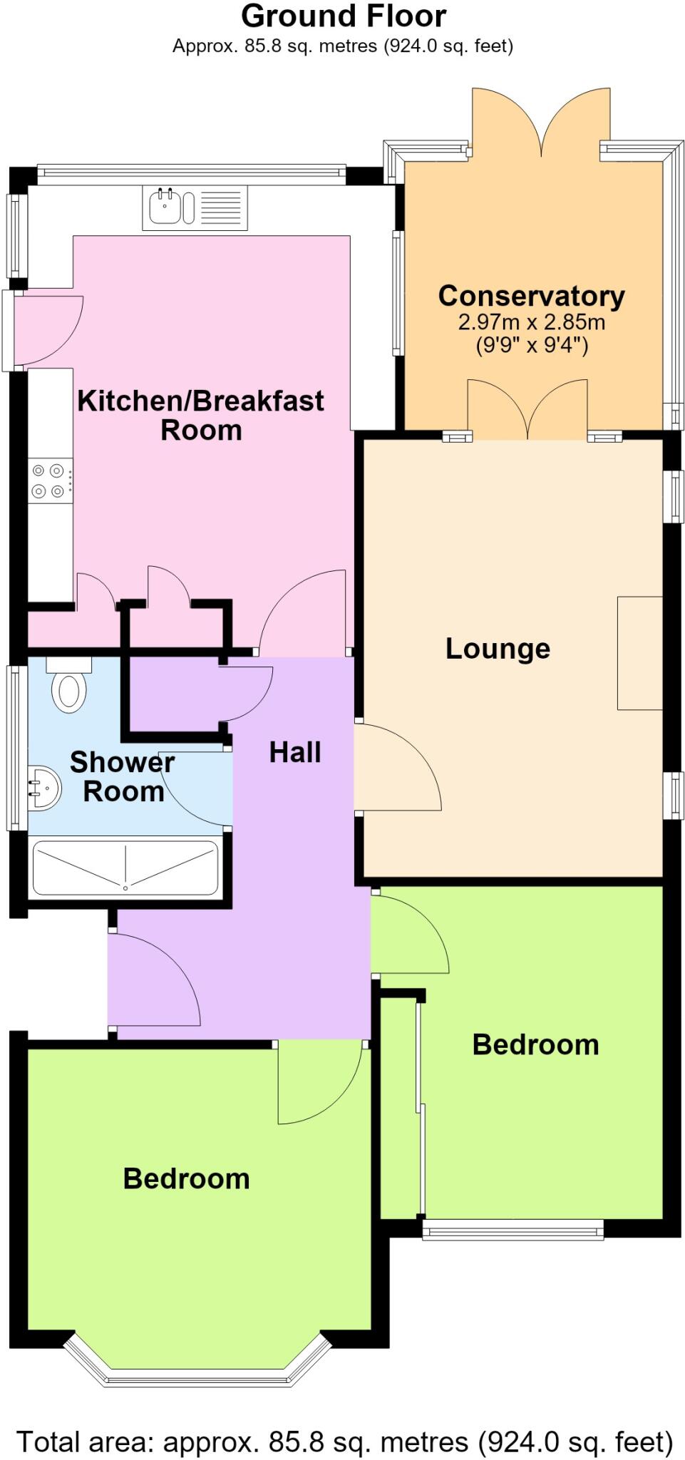 Ivor Close, Holbury, Hampshire floorplan