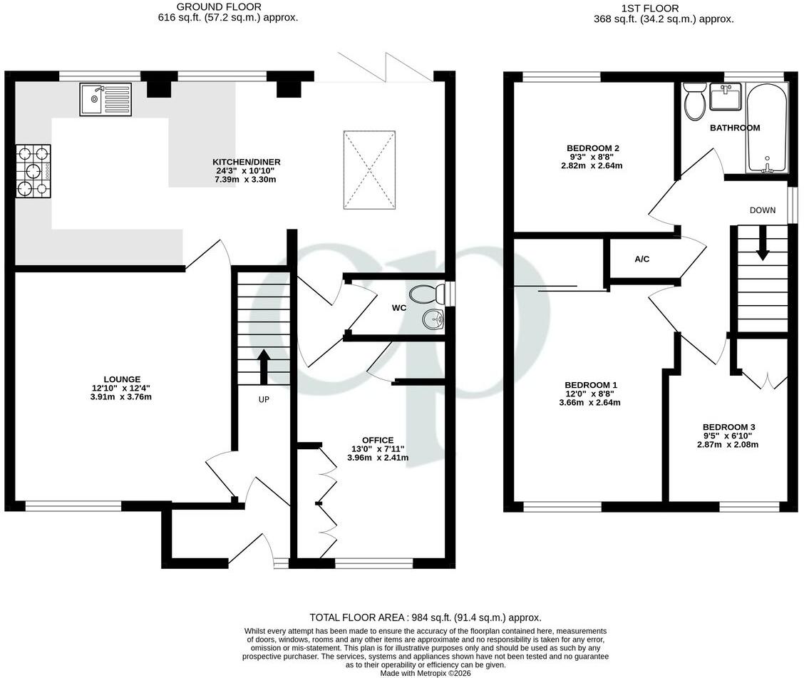 Russell Drive, Ampthill, Bedfordshire, MK45 floorplan