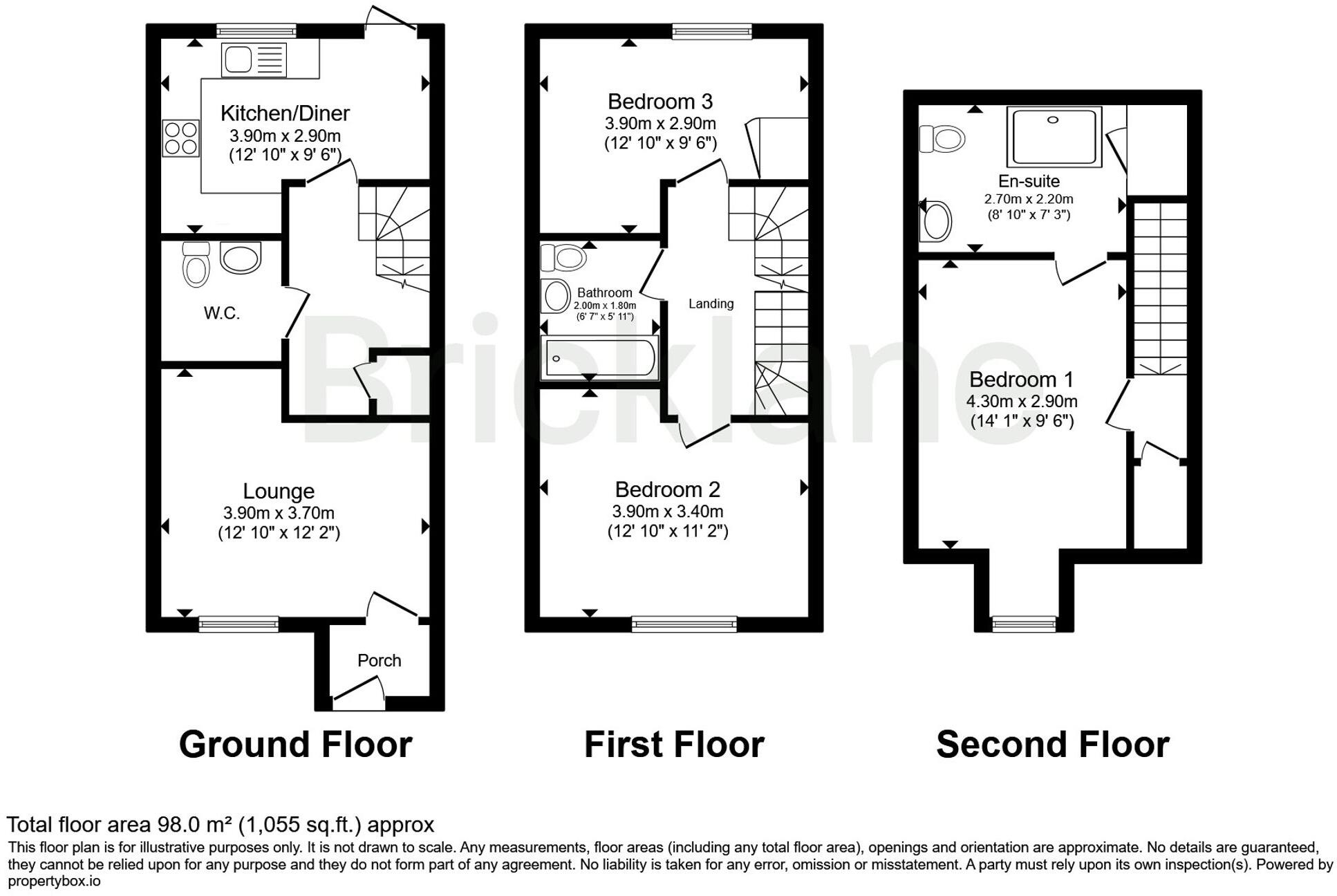 Bull Close, Bishop's Stortford, CM23 floorplan