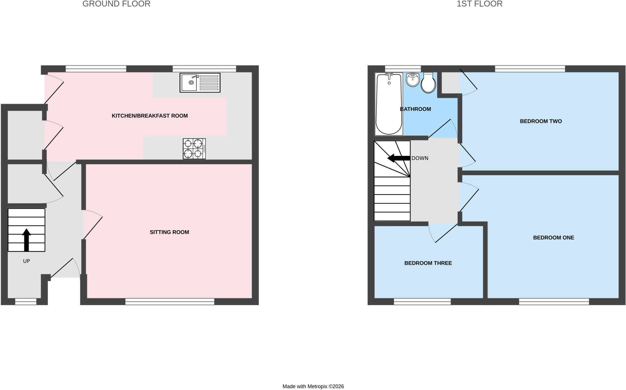 Woollam Road, Arleston, Telford, Shropshire, TF1 floorplan
