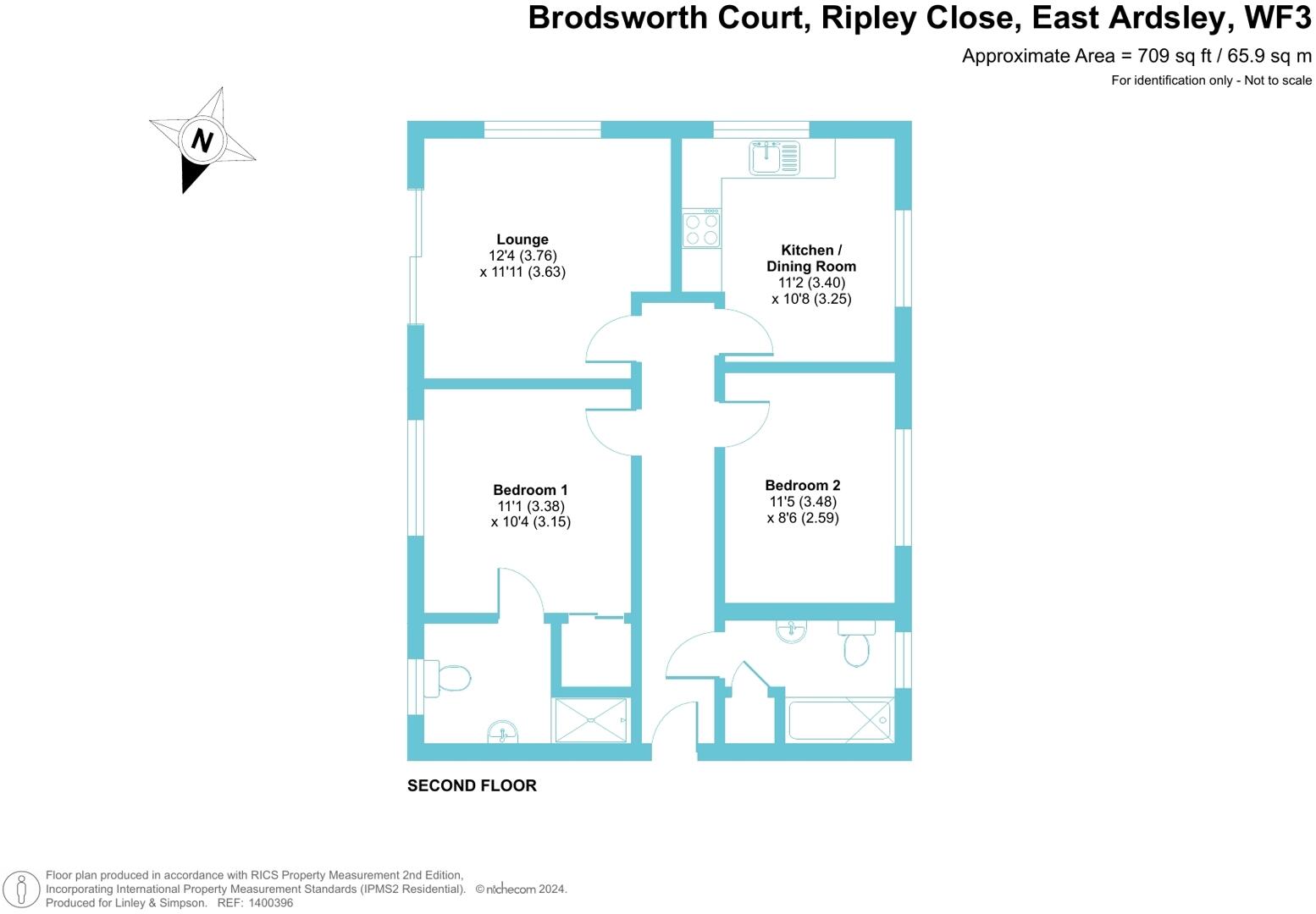 Brodsworth Court, 4 Ripley Close, East Ardsley, WF3 floorplan