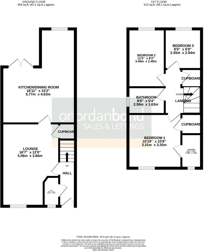 Tweed Crescent, Rushden, Northamptonshire NN10 floorplan