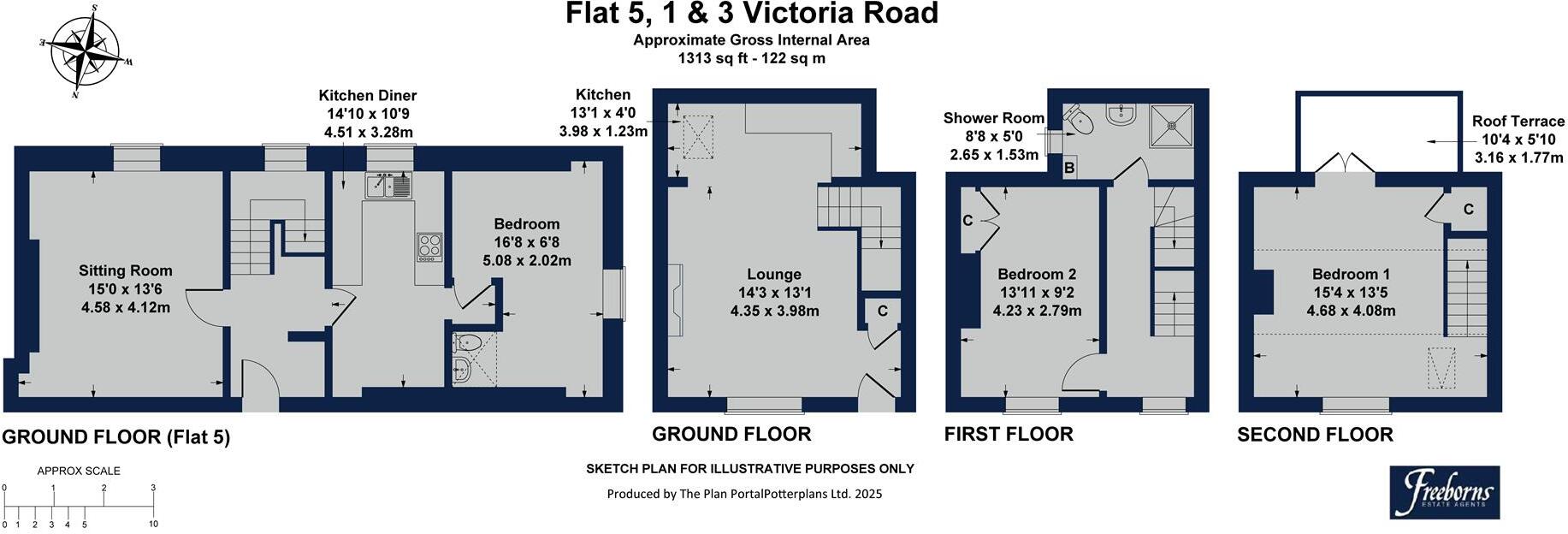 Victoria Road, Dartmouth floorplan