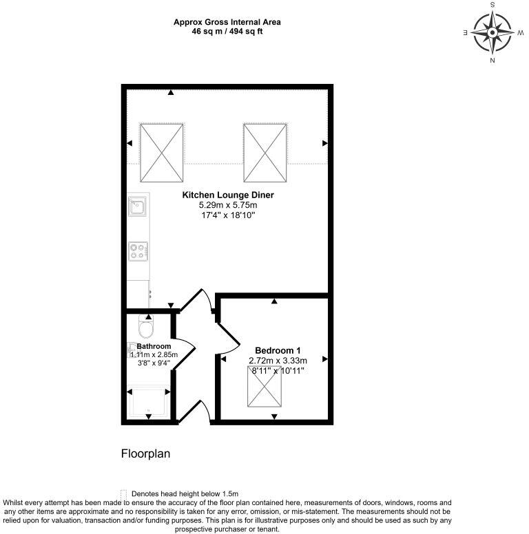 110 Ledgard Wharf, Mirfield, West Yorkshire, WF14 8LZ floorplan