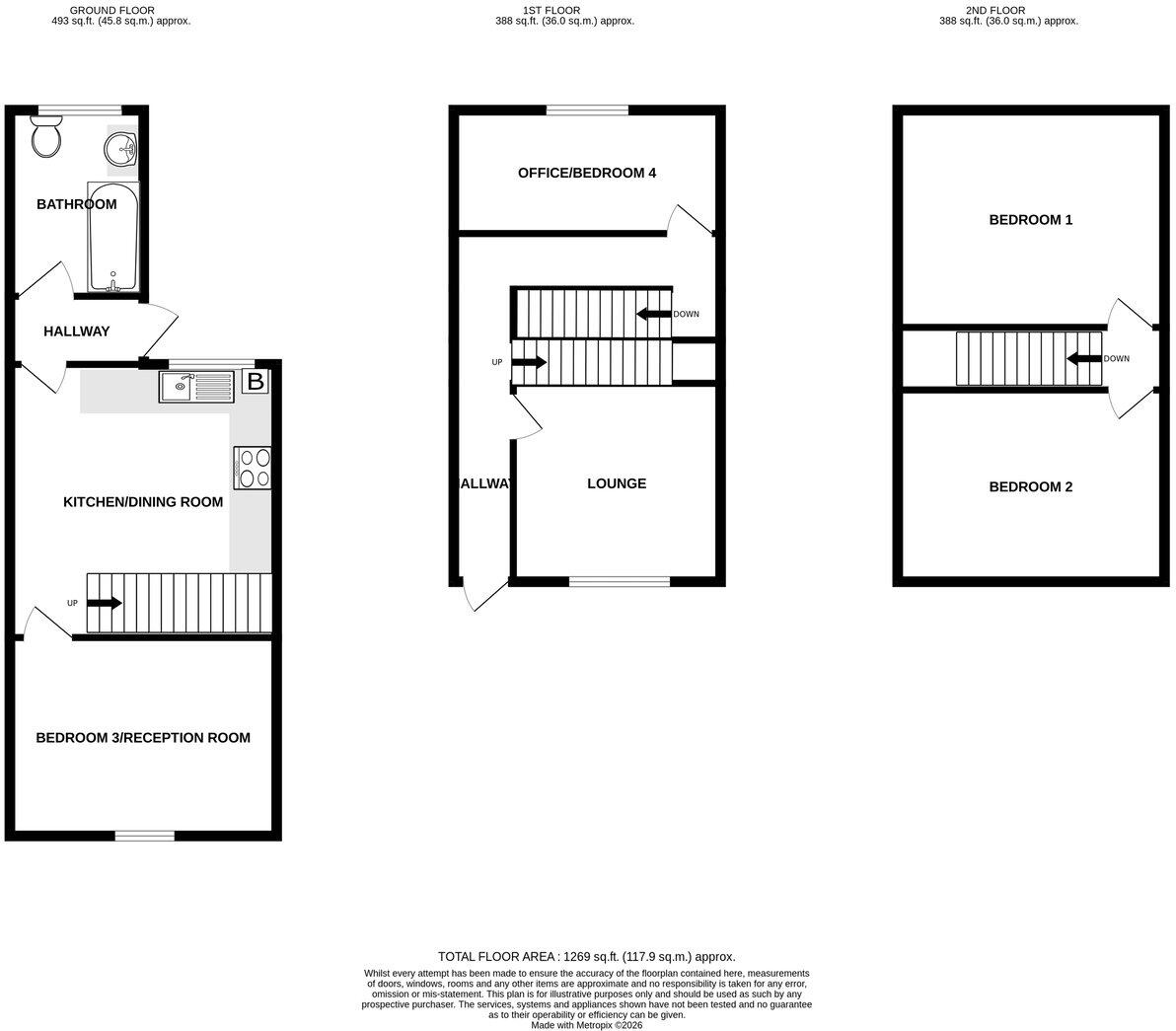 Arden Street, Gillingham, ME7 floorplan