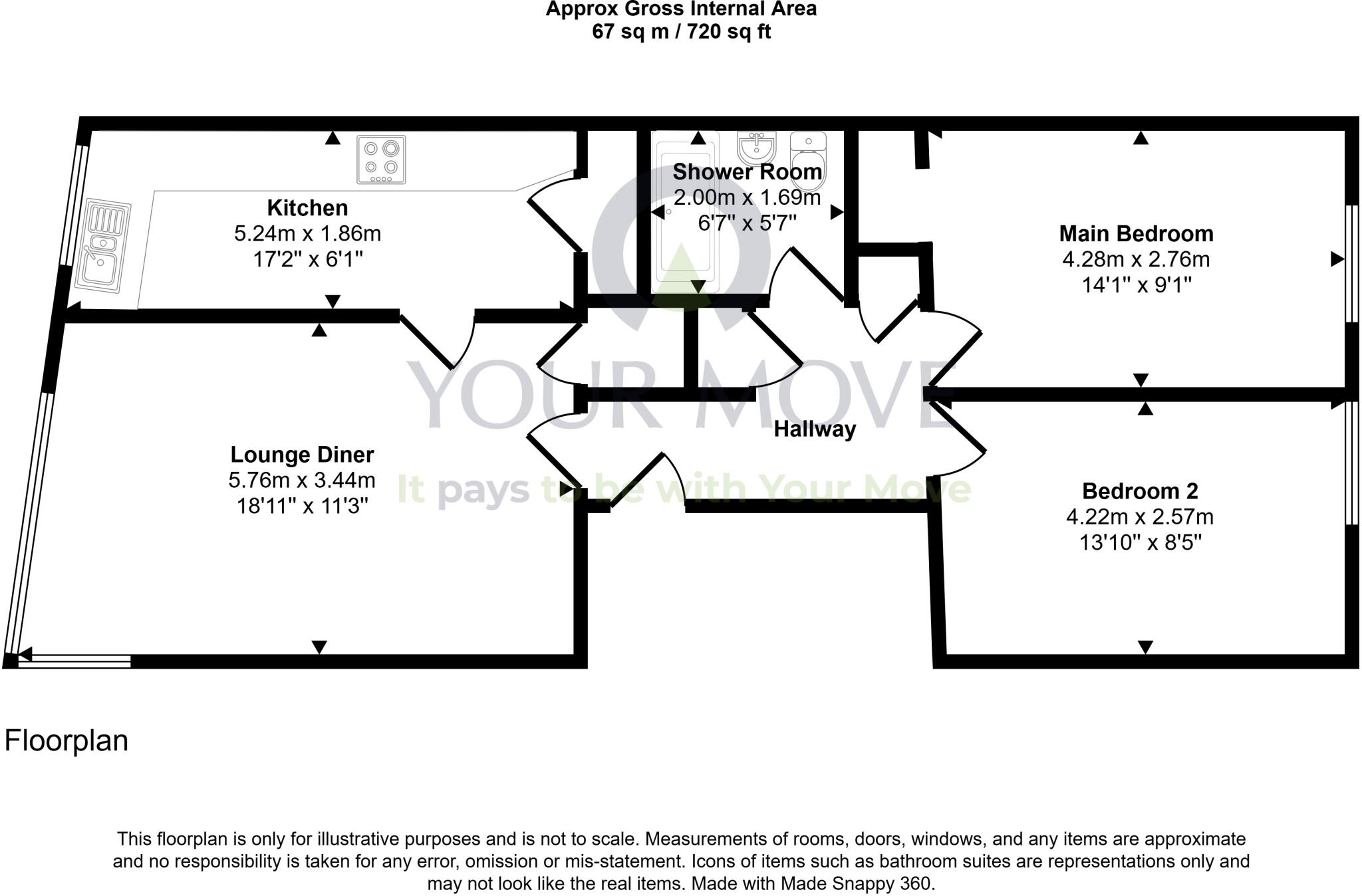 43/7, Giles Street, Edinburgh, Midlothian, EH6 floorplan