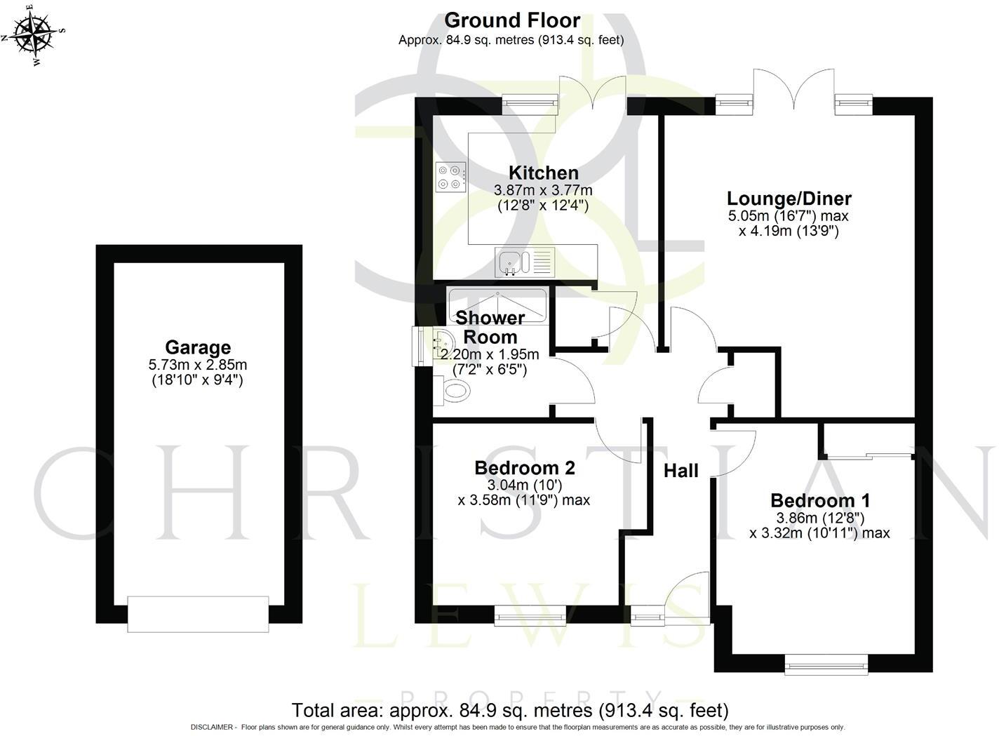 Stewart Close, Evesham floorplan