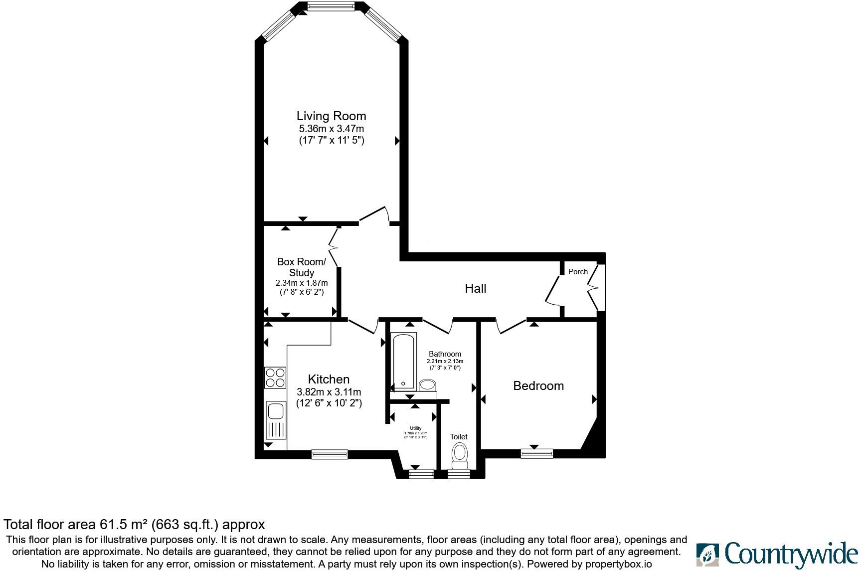 561, Pollokshaws Road, GLASGOW, Lanarkshire, G41 floorplan