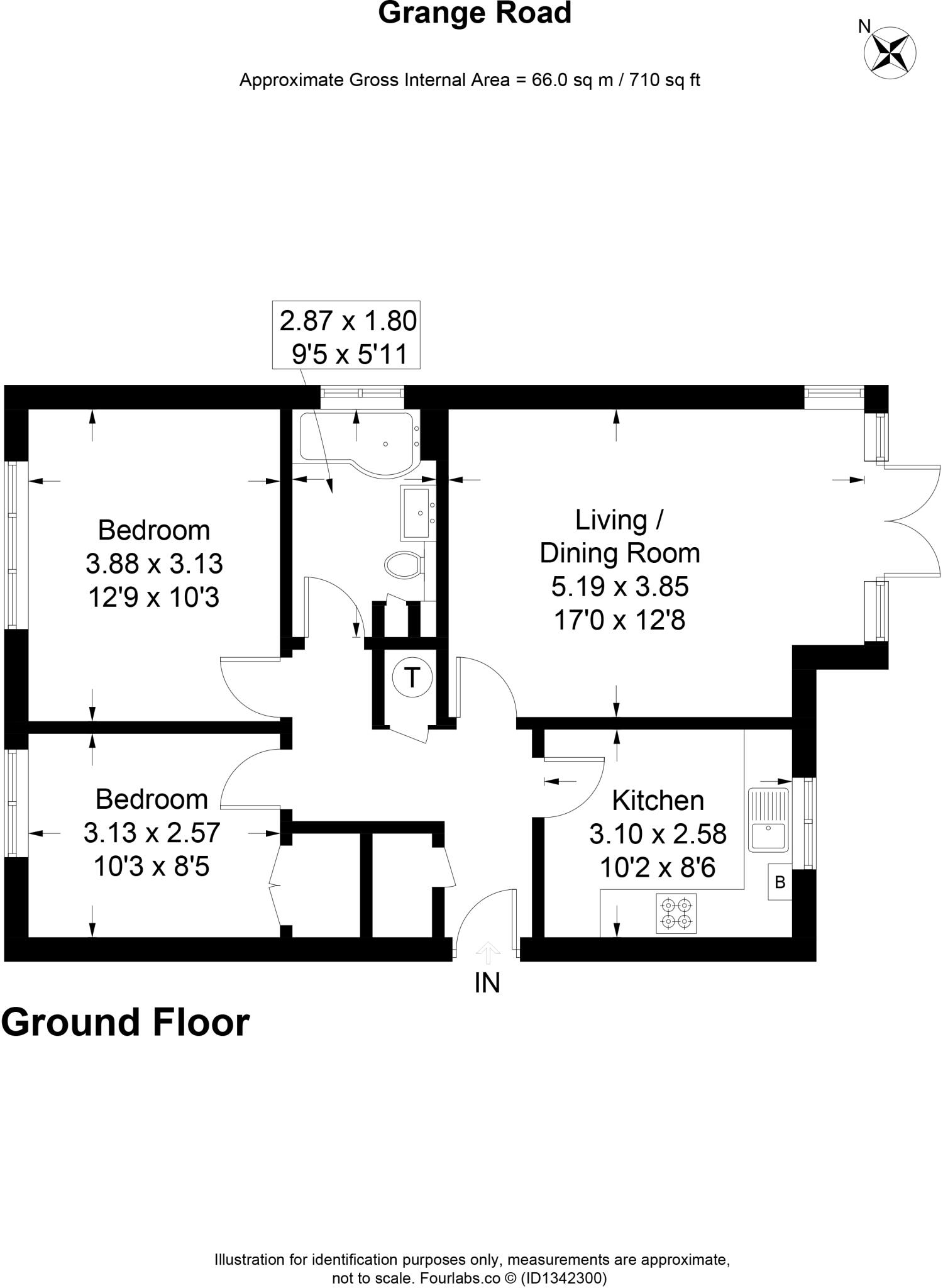 Grange Road, Sutton, SM2 floorplan