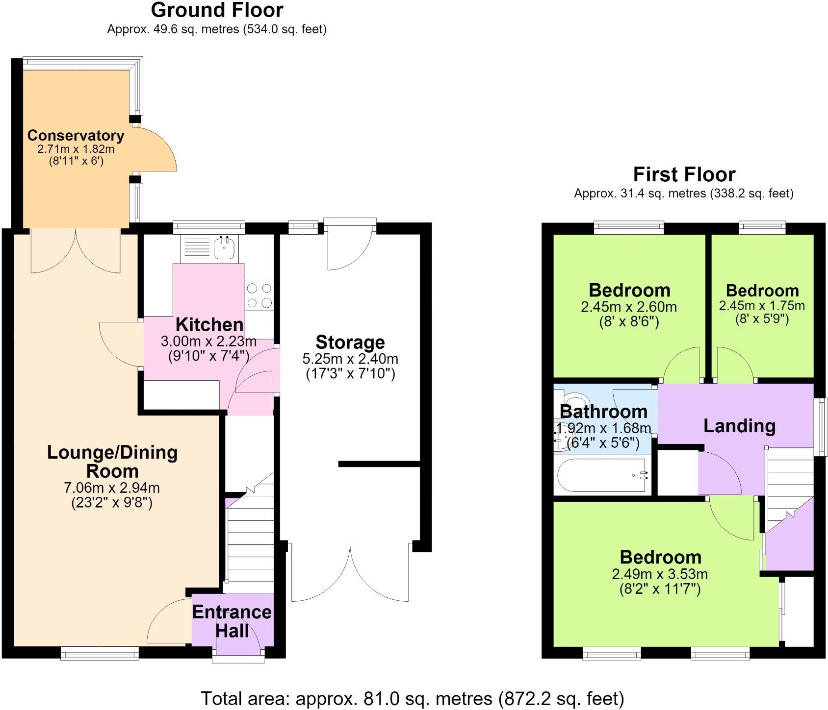 Bader Close, Apley, Telford, Shropshire, TF1 6YB floorplan