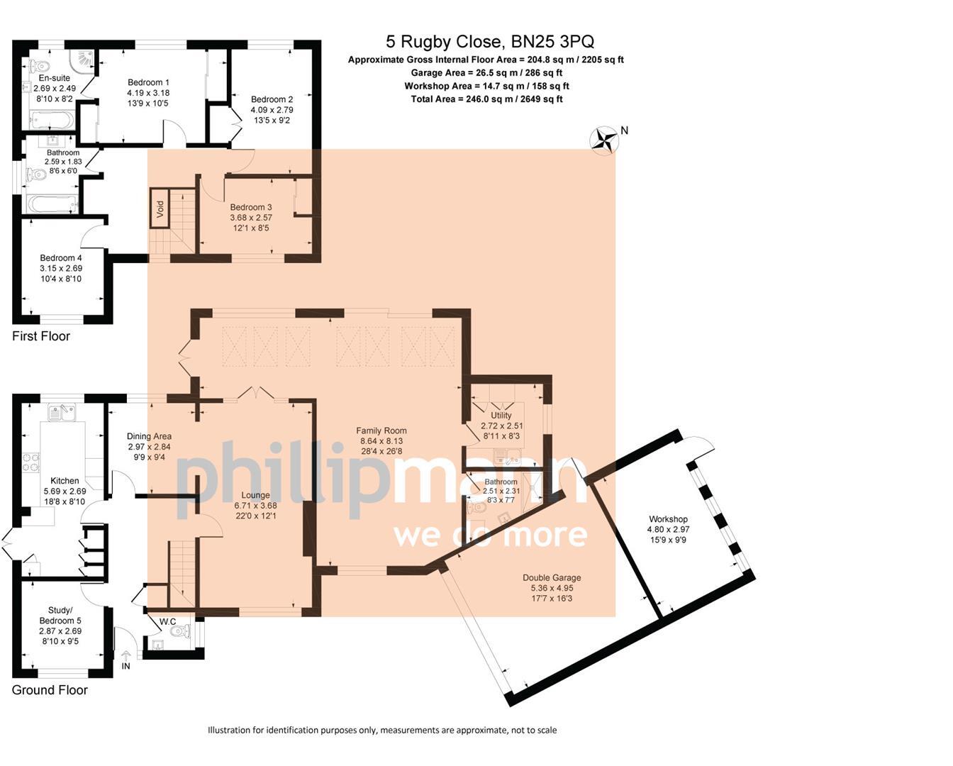 Rugby Close, Seaford floorplan