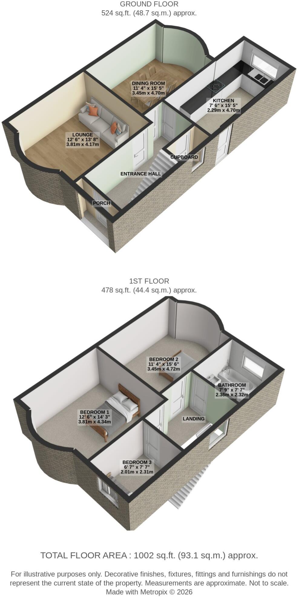 Chester Road, Whitby floorplan