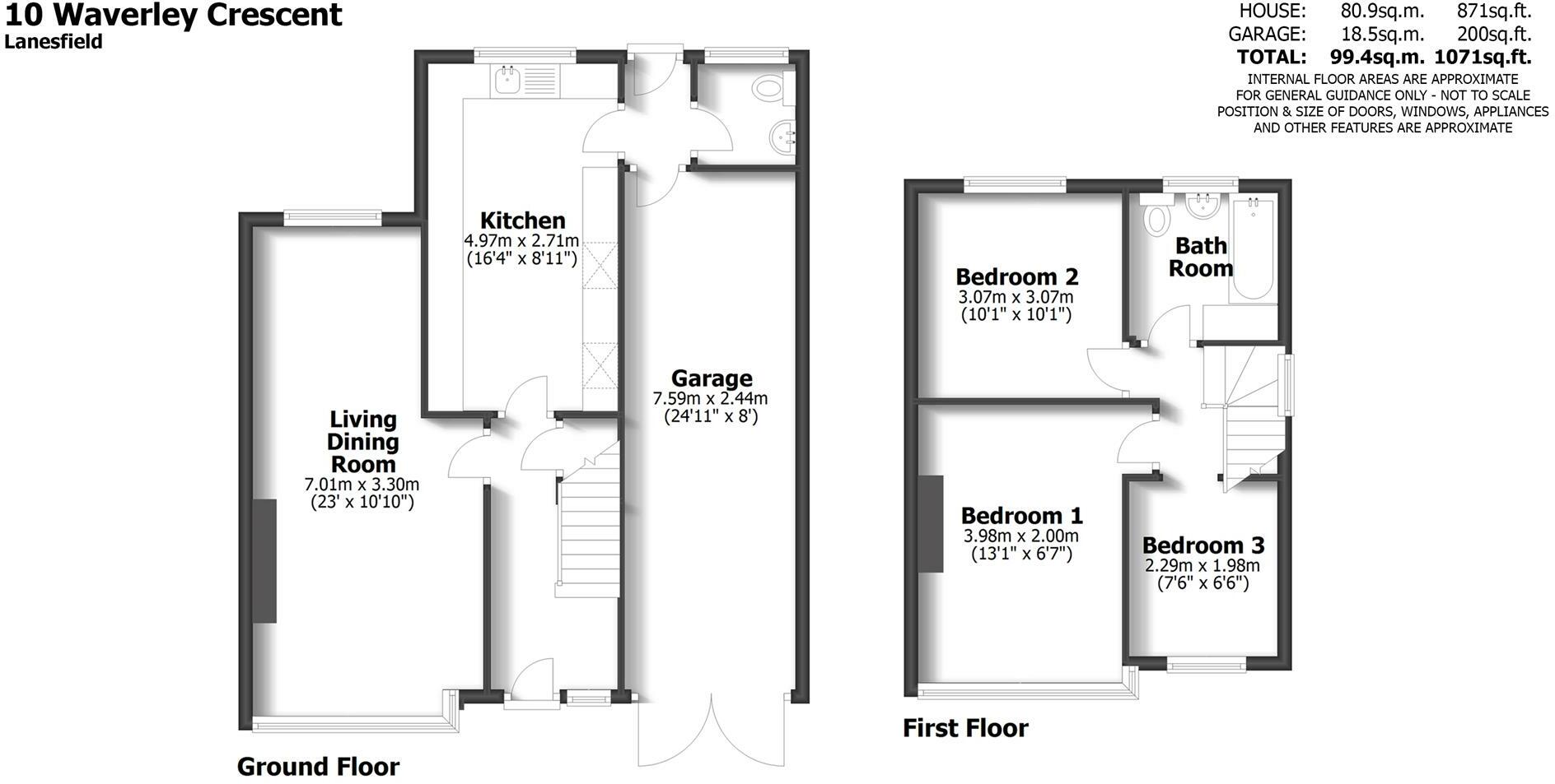 10 Waverley Crescent, Lanesfield, Wolverhampton floorplan