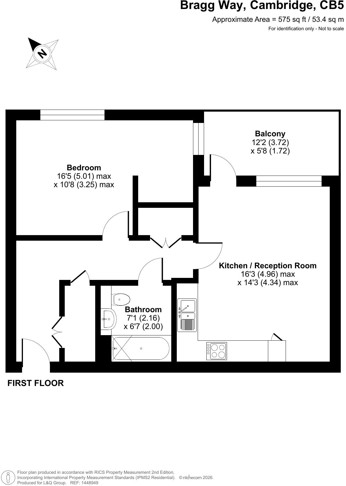 Bragg Close, Cambridge, CB5 8ES floorplan