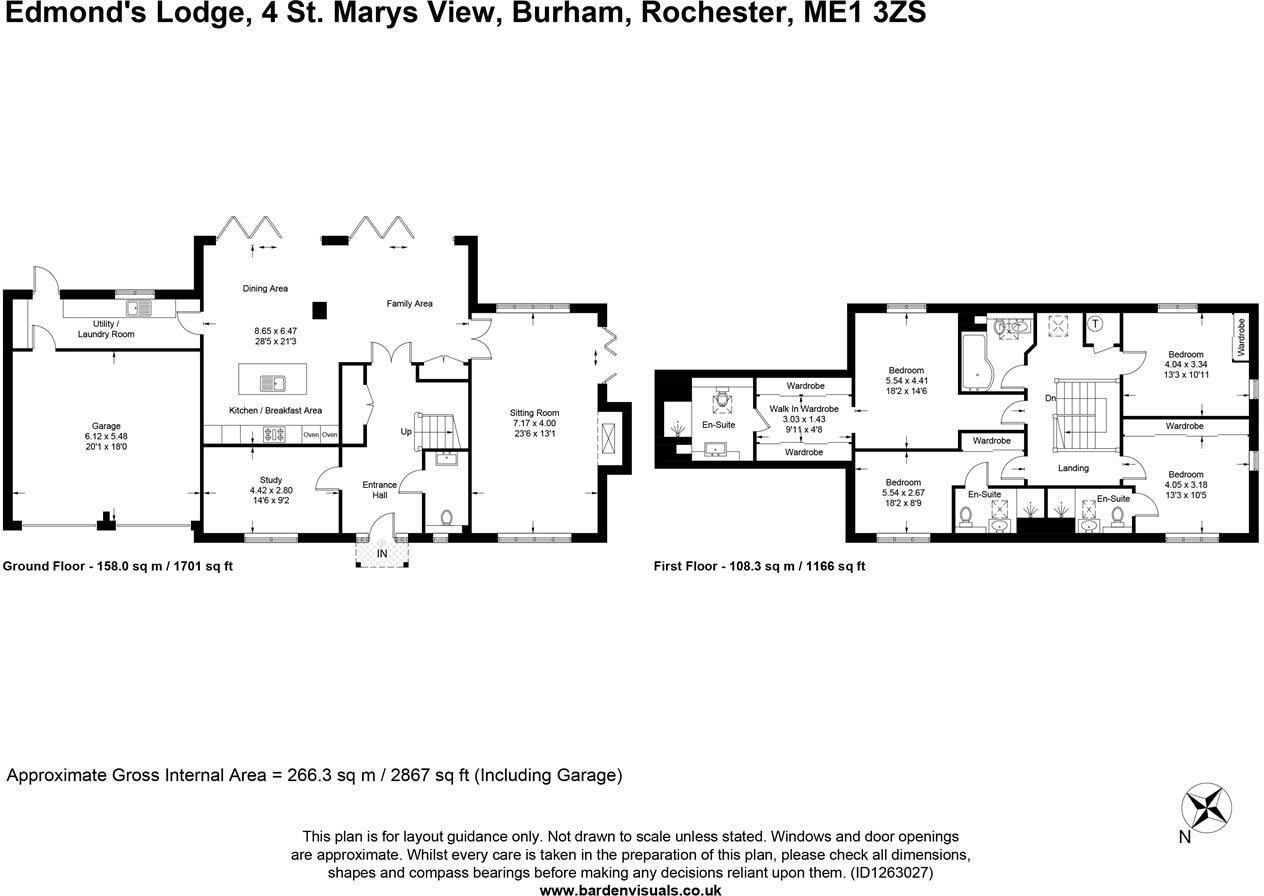 Edmonds Lodge, 4 St Marys View, Burham floorplan