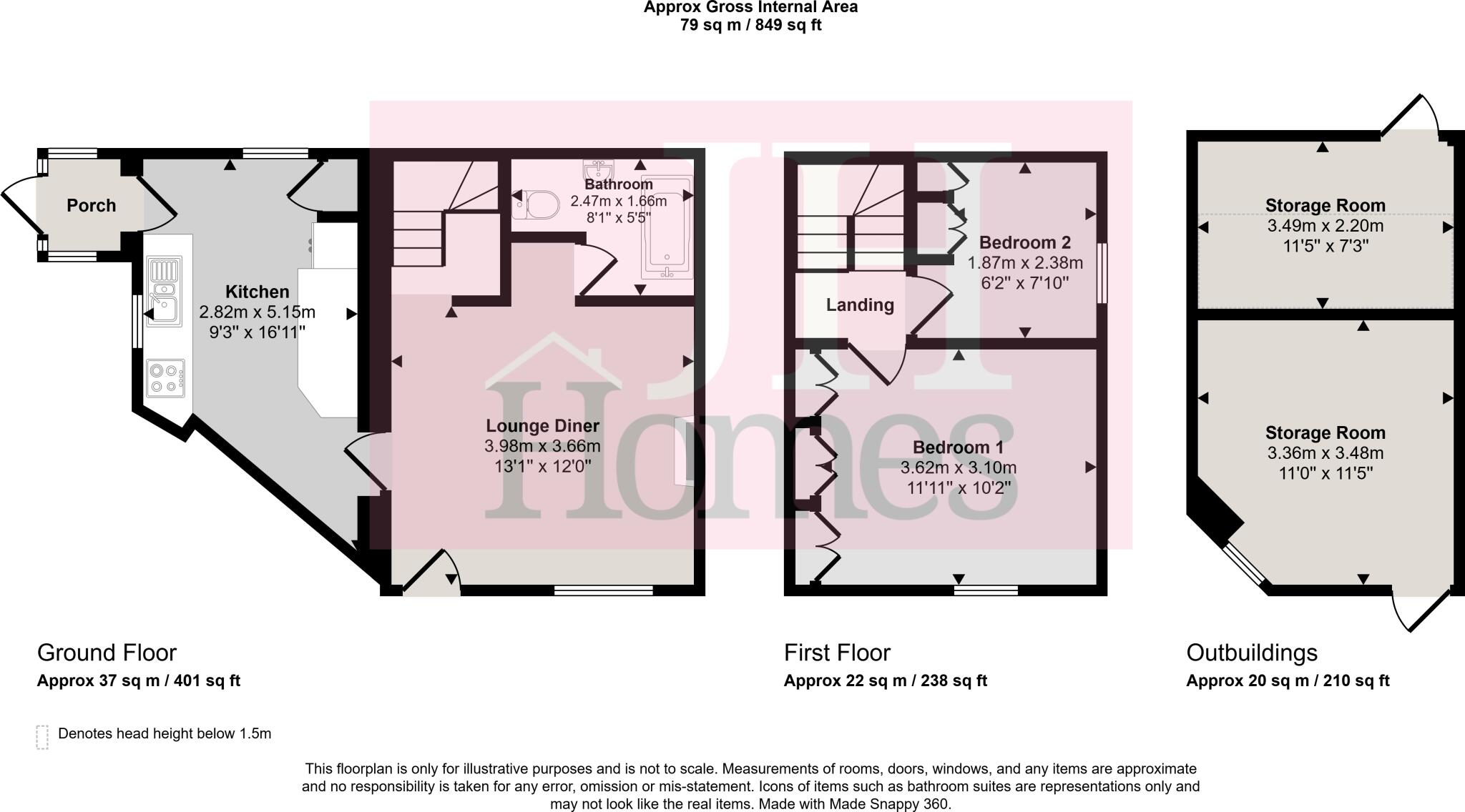 Sandside, Kirkby-in-Furness, Cumbria floorplan
