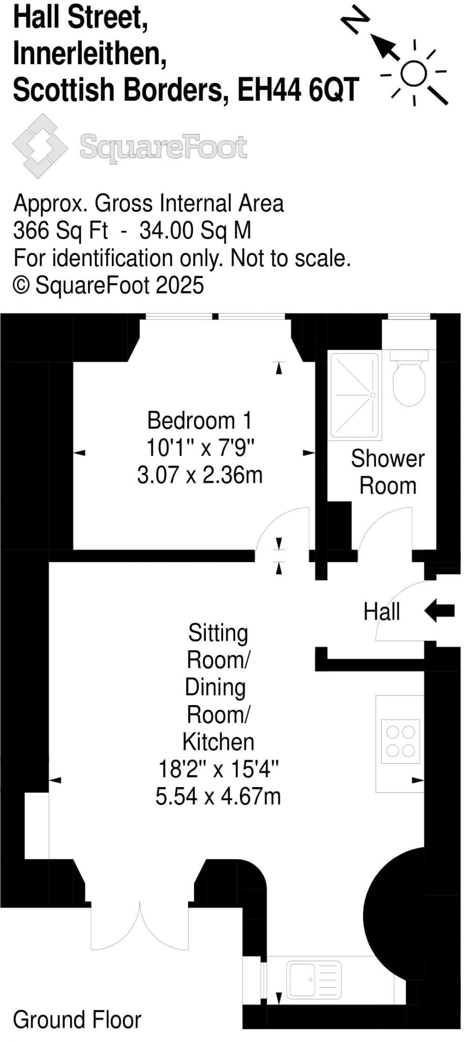 5 Hall Street, Innerleithen, EH44 6QT floorplan