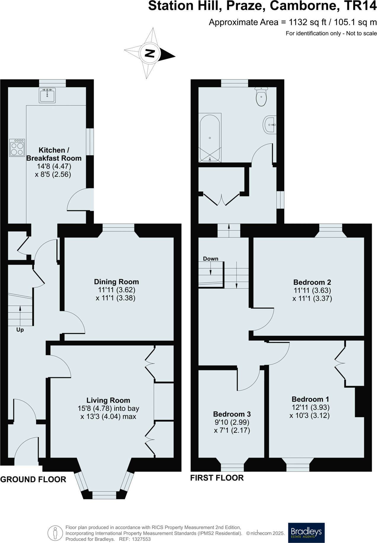 Station Hill, Praze, Camborne, Cornwall floorplan