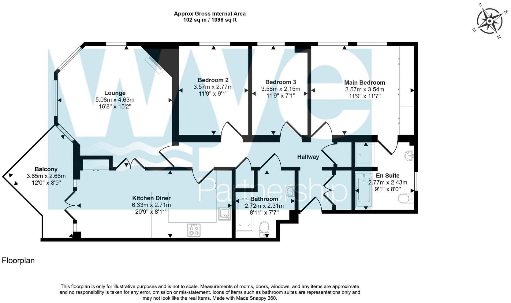 Beechwood Mansions, 253 Amersham Road, HP15 floorplan