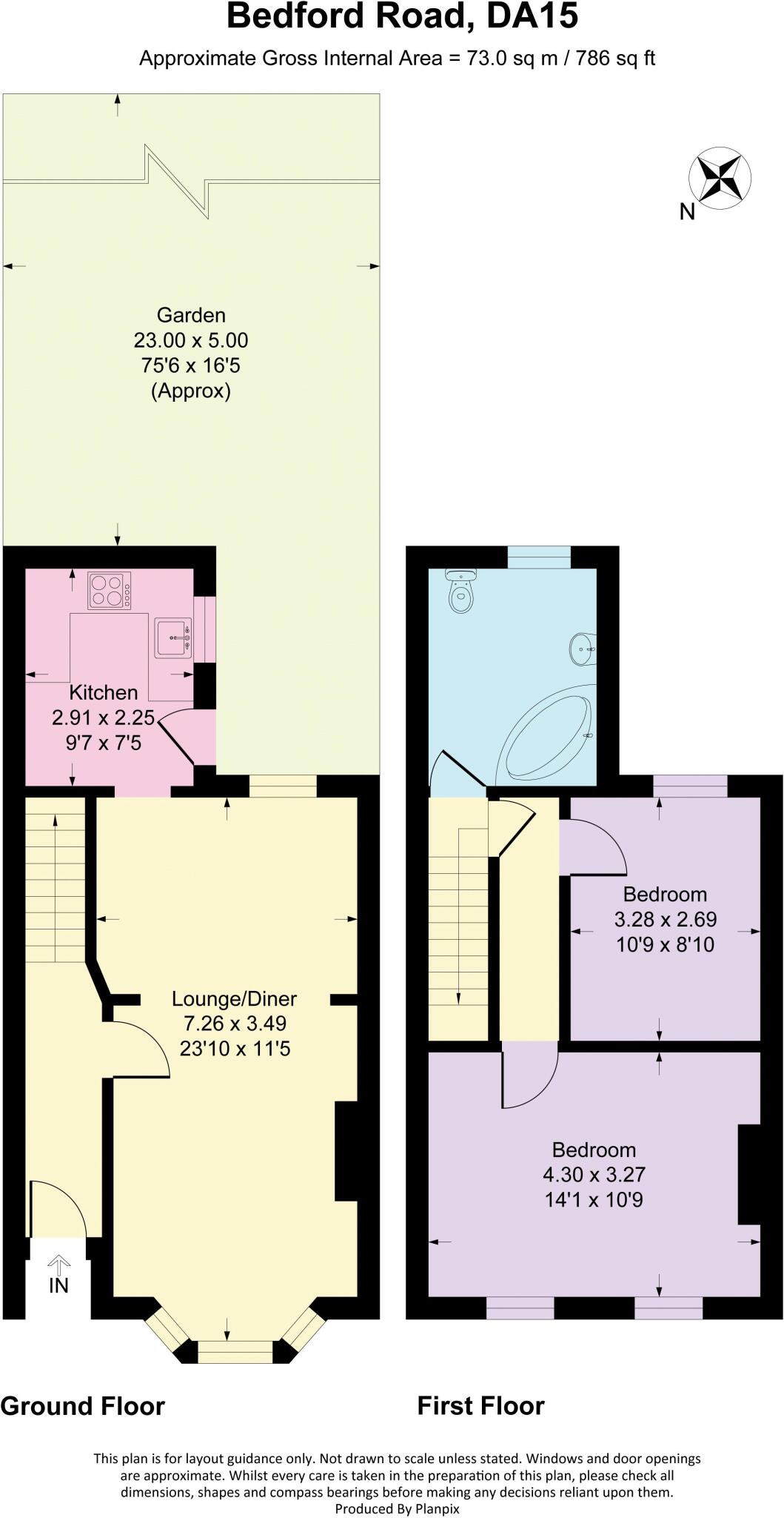 Bedford Road, Sidcup floorplan