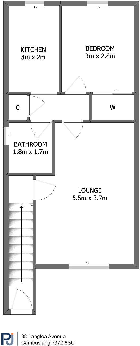 38 Langlea Avenue, Cambuslang, Glasgow, G72 floorplan