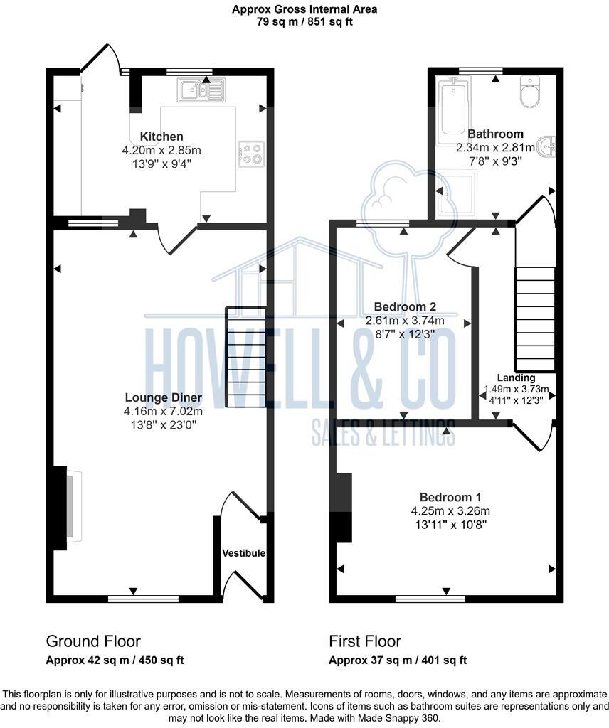 Rock Road, WA4 floorplan