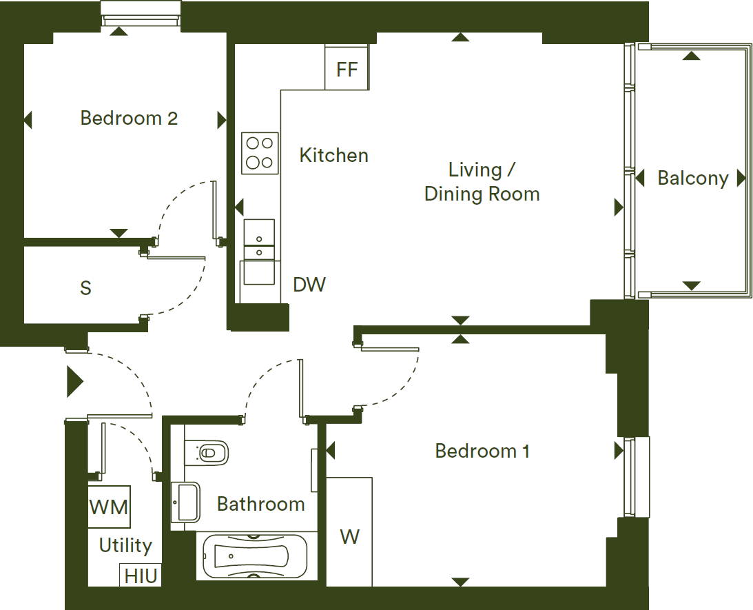 6 Pegler Square
Kidbrooke Village
Greenwich, London
SE3 9GR floorplan