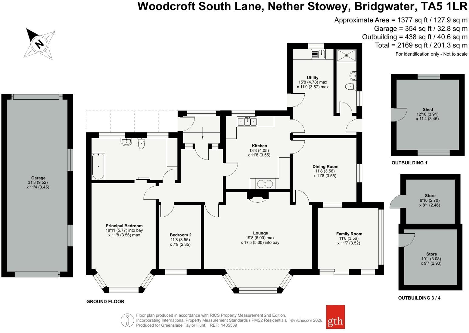 South Lane, Nether Stowey, Bridgwater, Somerset, TA5 floorplan