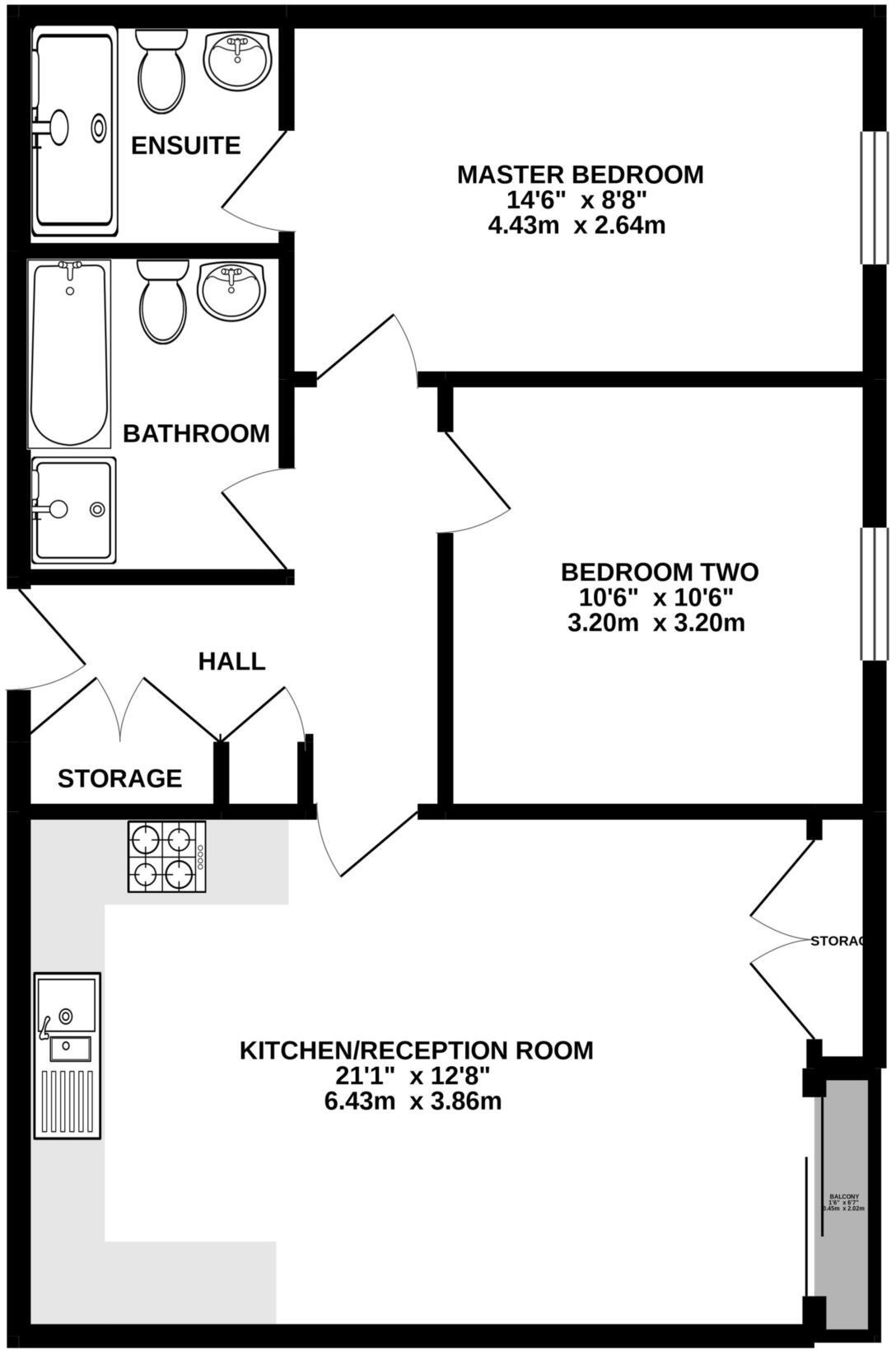 Falcon Way, Bracknell floorplan