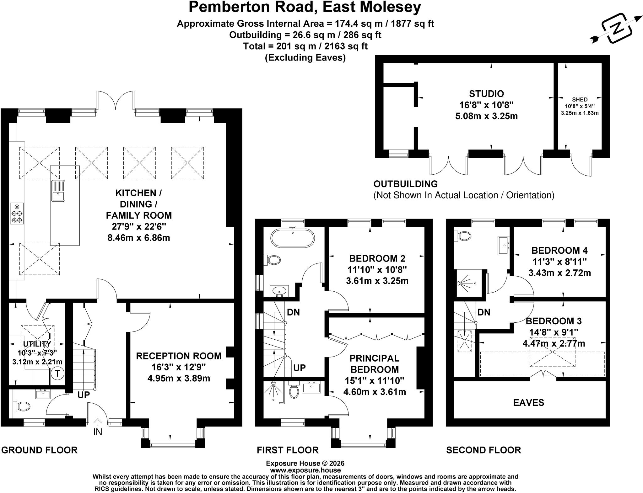 Pemberton Road, East Molesey, Surrey, KT8 floorplan