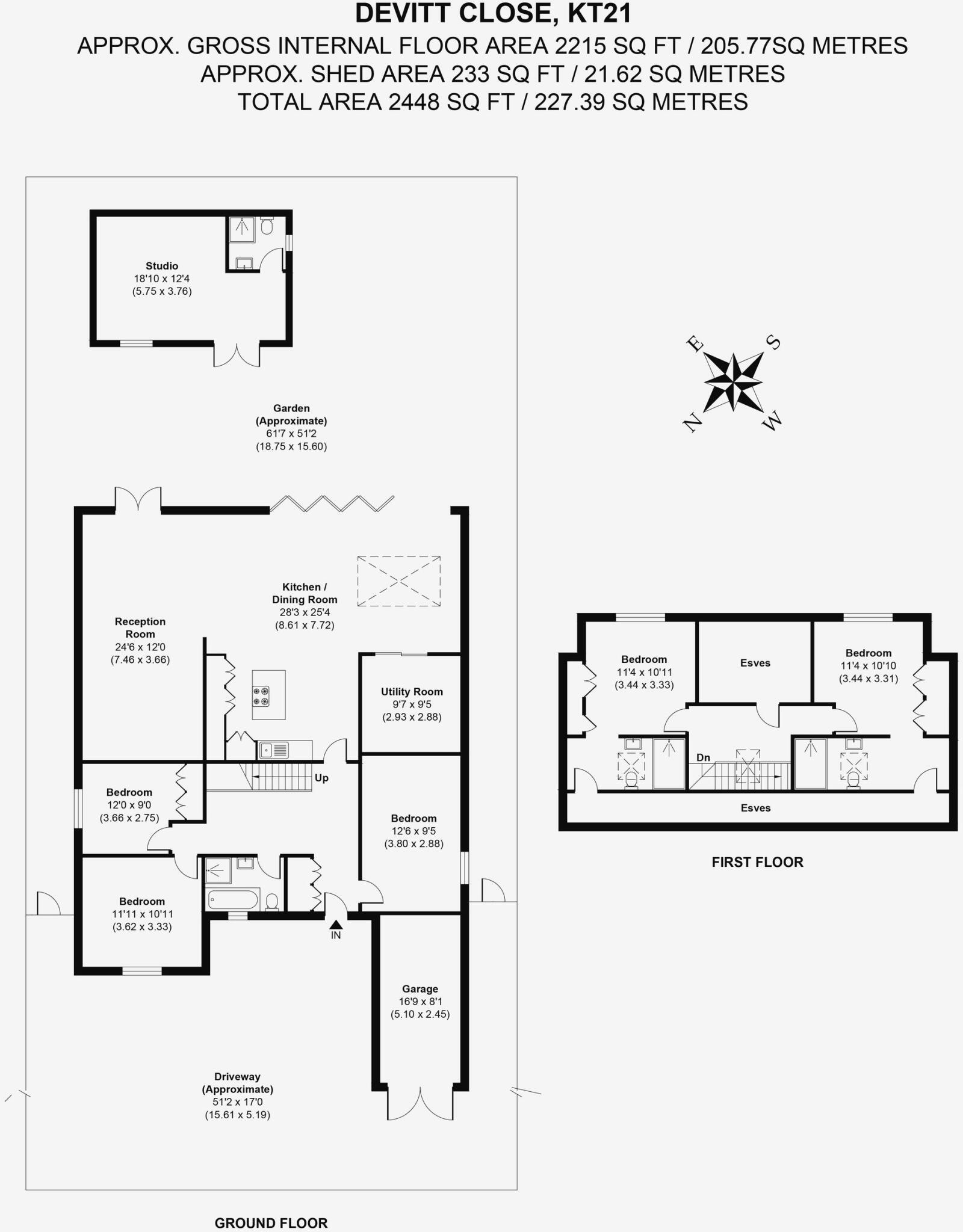 Devitt Close, Ashtead, KT21 floorplan