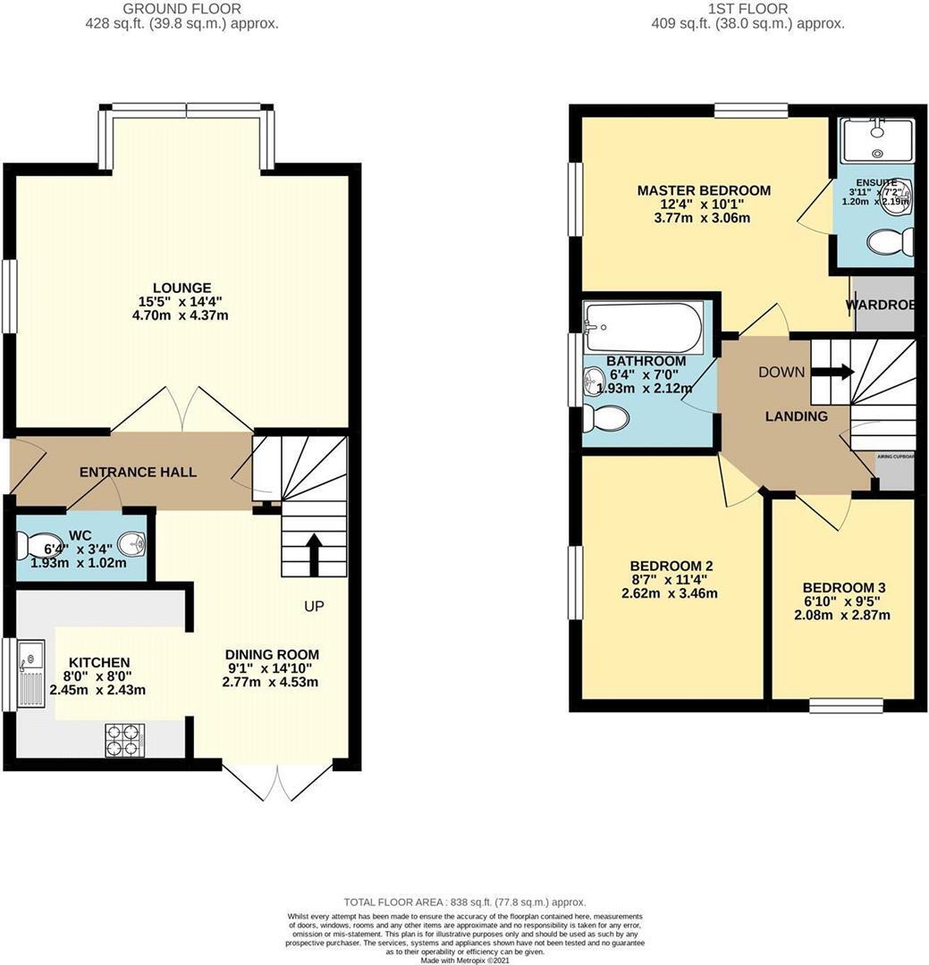 1, Cedar Close, Red Lodge, Suffolk, IP28 8ZN floorplan