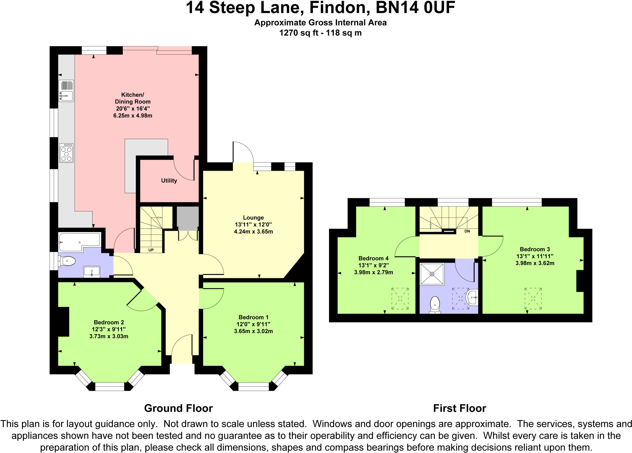 Steep Lane, Findon Village, West Sussex, BN14 floorplan