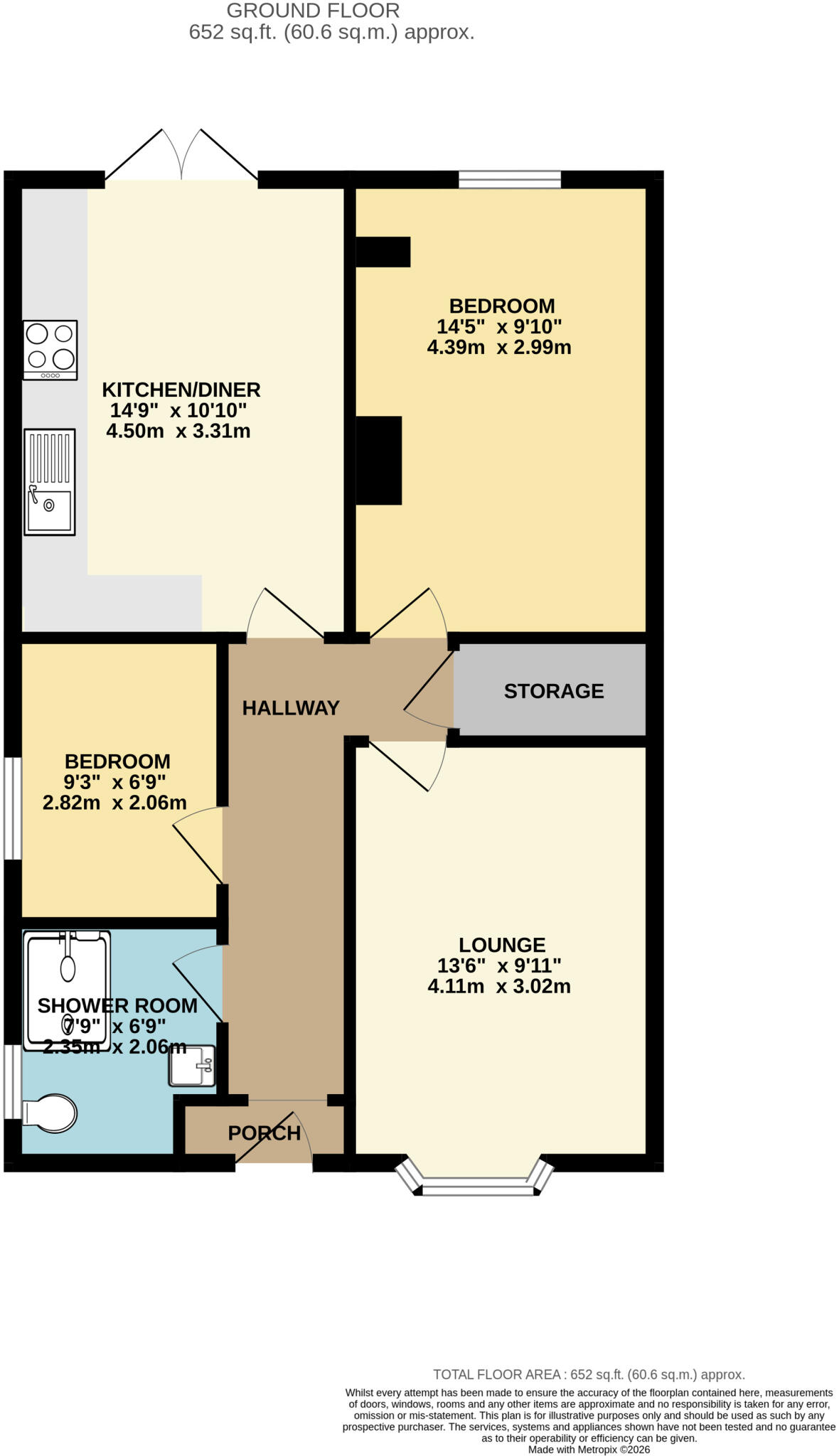 Mayfair Avenue, Lincoln, LN6 floorplan