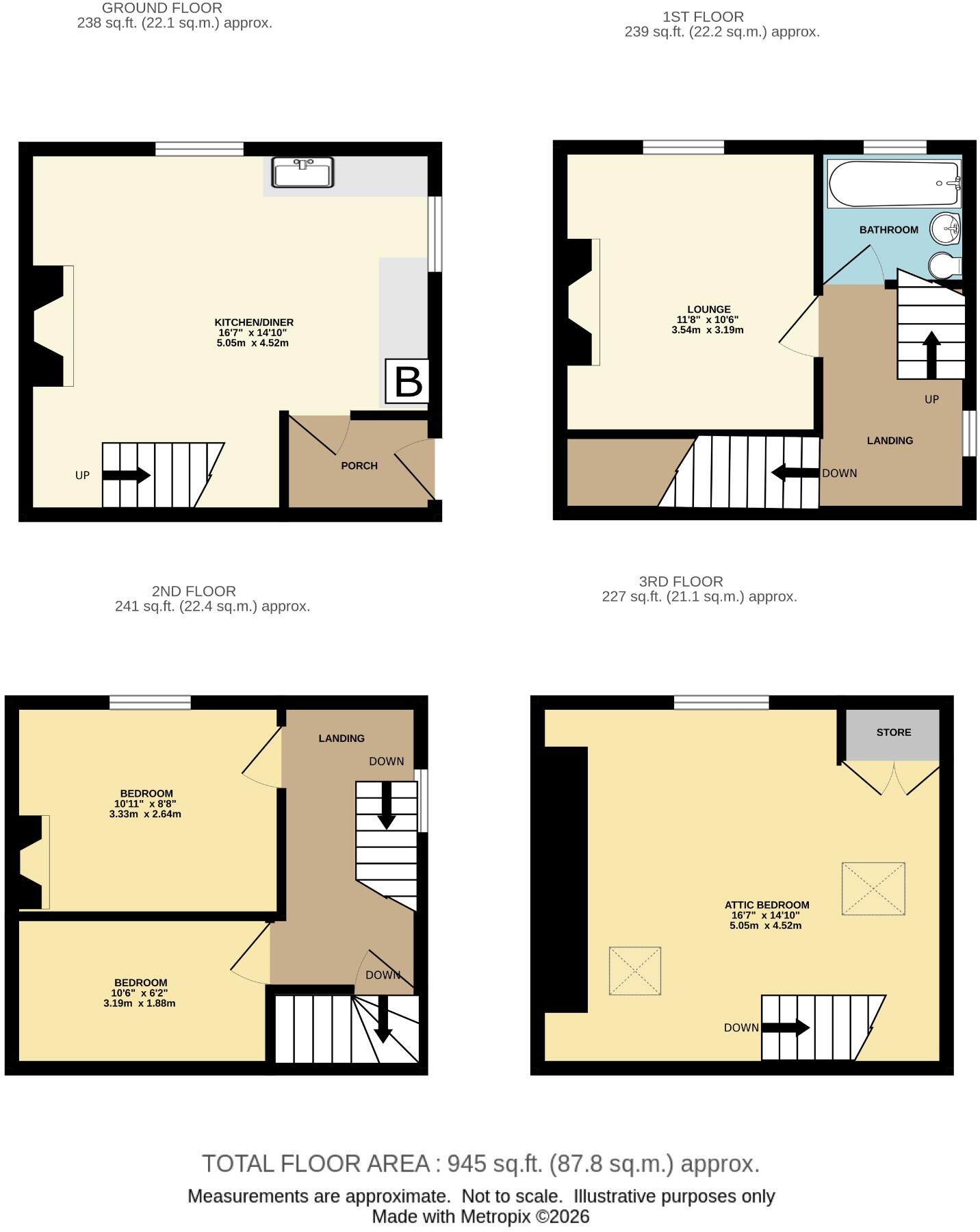 5 Halls Place,Flowergate, Whitby, North Yorkshire, YO21 floorplan