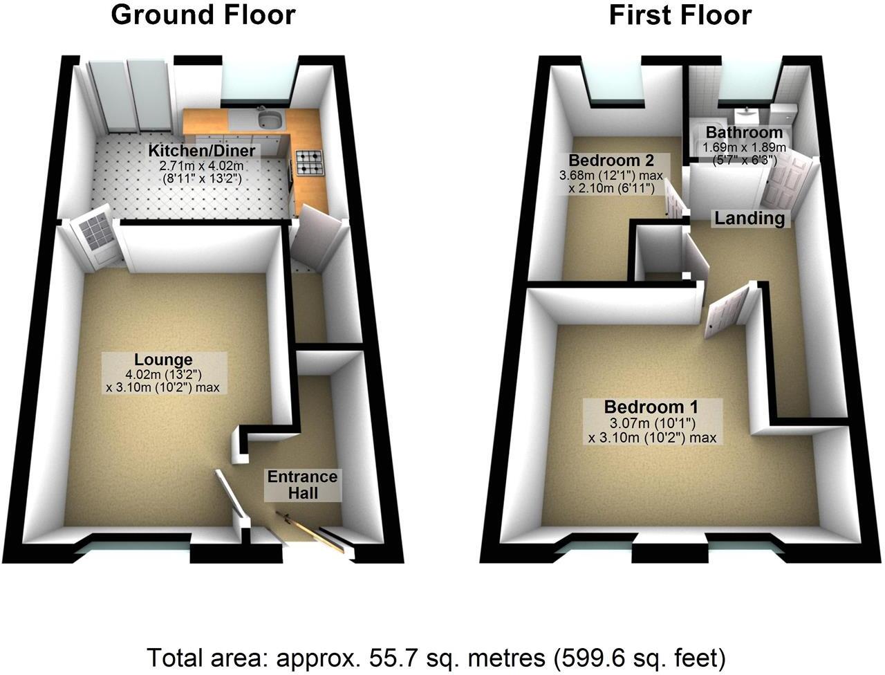 Pinders Green Fold, Methley, Leeds floorplan