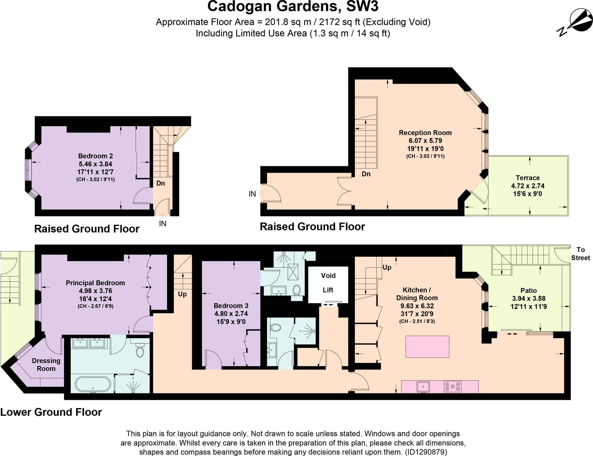 63 Cadogan Gardens, Knightsbridge, London SW3 floorplan
